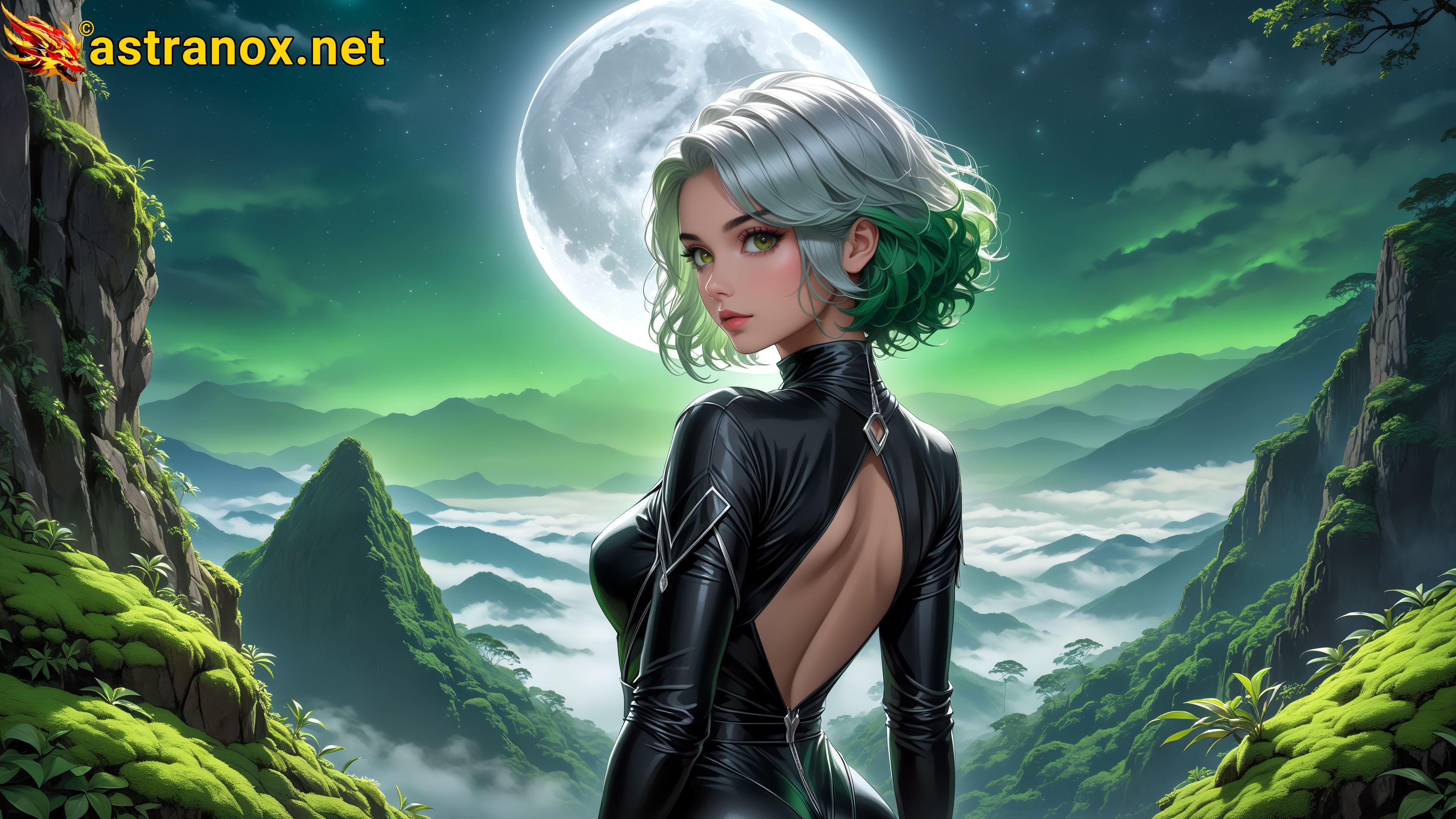 Amazing Young Female at - Download Free 4K Wallpaper Fantasy wallpaper with Eyes and Hair.