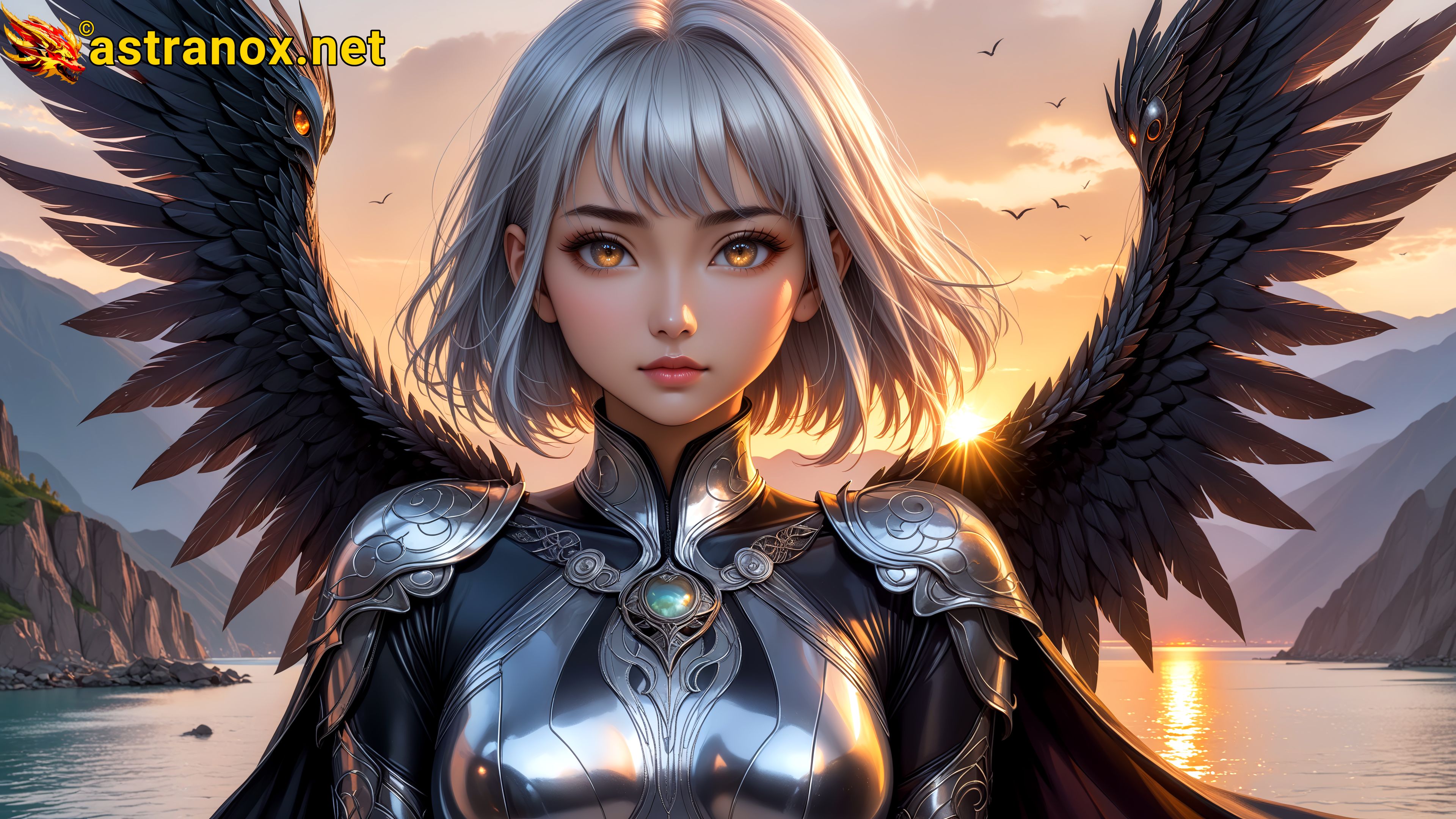 Amazing Young Female at - Download Free 4K Wallpaper Fantasy wallpaper with Eyes and Hair.
