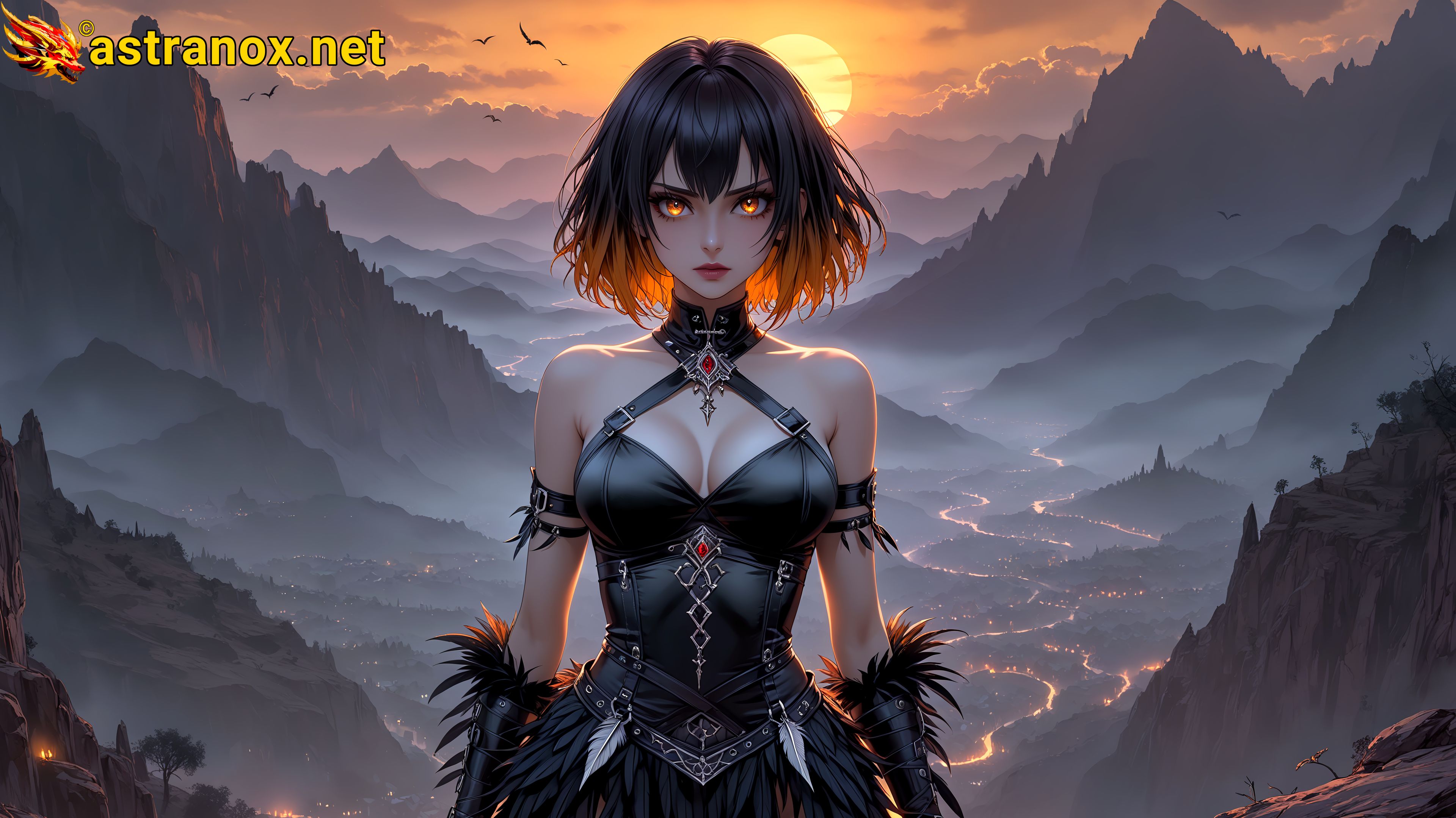 Amazing Young Female at - Download Free 4K Wallpaper Fantasy wallpaper with Eyes and Hair.