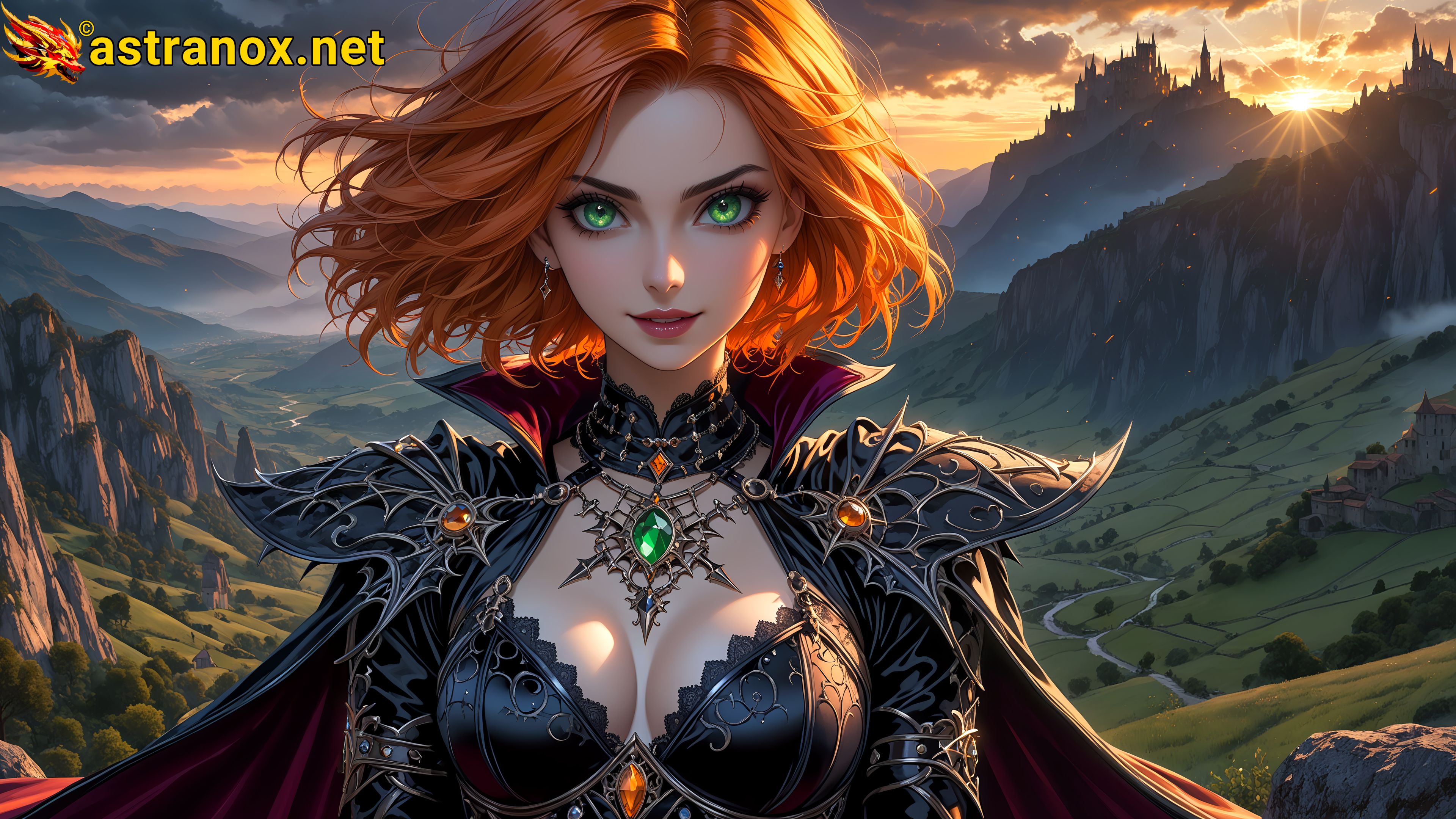 Amazing Young Female at - Download Free 4K Wallpaper Fantasy wallpaper with Eyes and Hair.