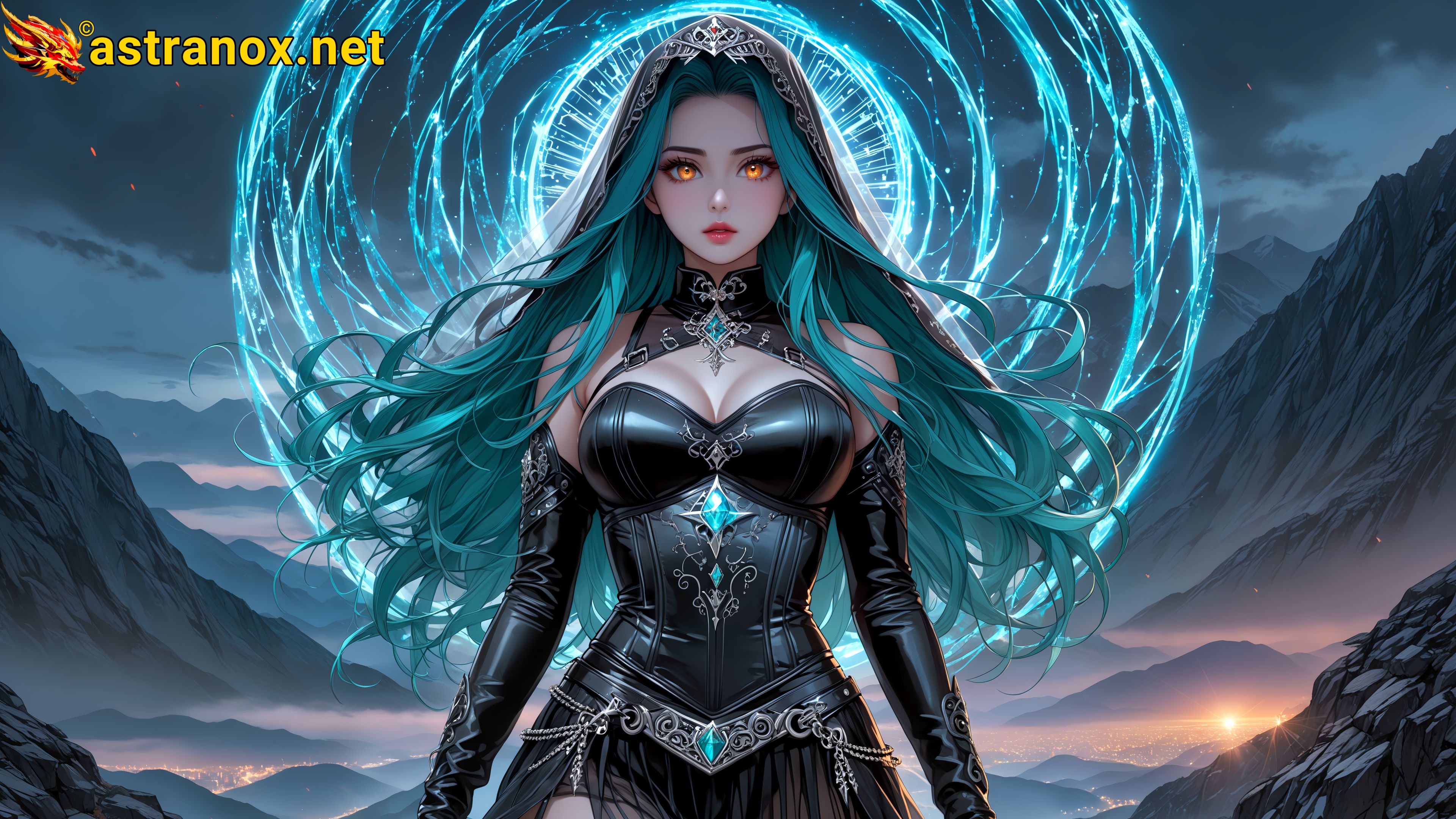 Amazing Young Female at - Download Free 4K Wallpaper Fantasy wallpaper with Eyes and Hair.