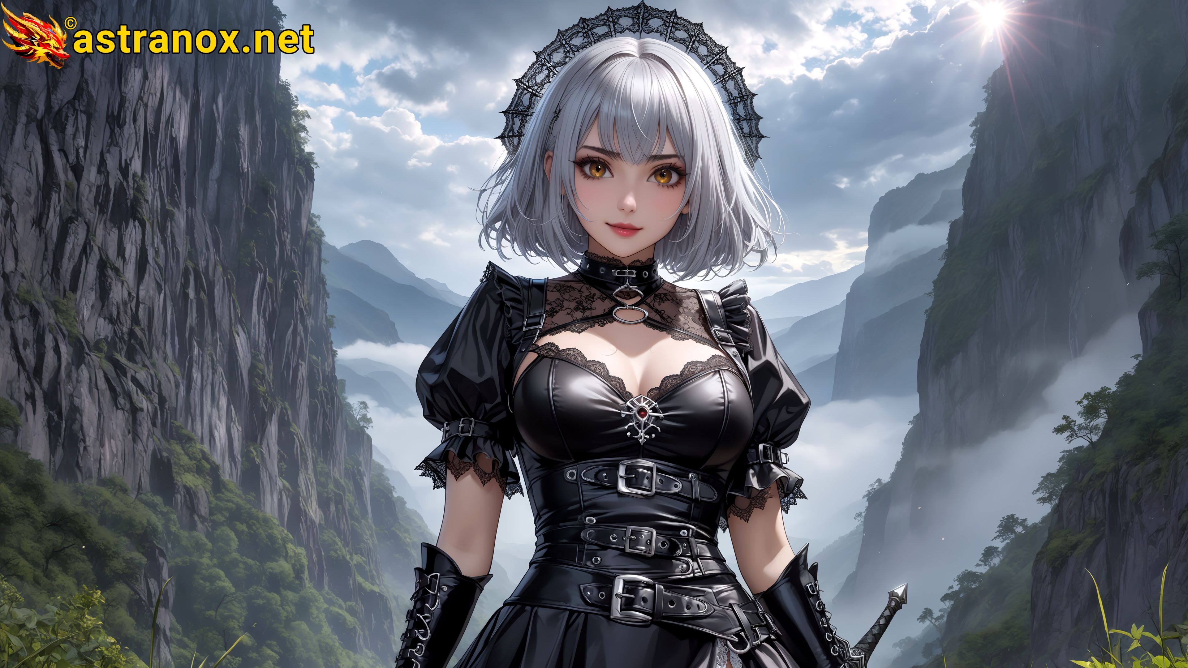 Amazing Young Female at - Download Free 4K Wallpaper Fantasy wallpaper with Eyes and Hair.