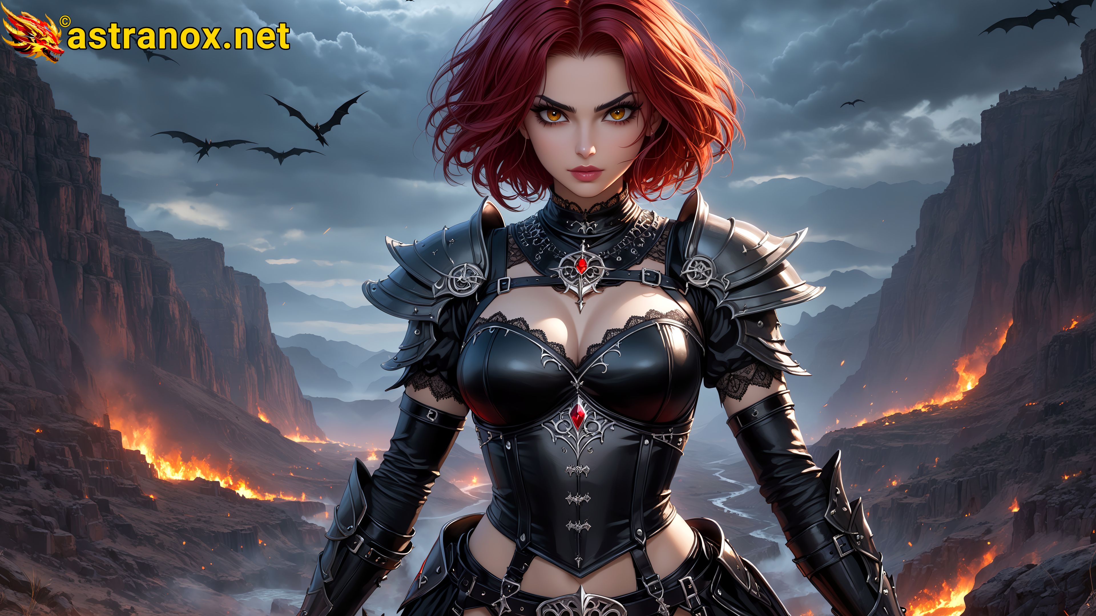 Amazing Young Female at - Download Free 4K Wallpaper Fantasy wallpaper with Eyes and Hair.