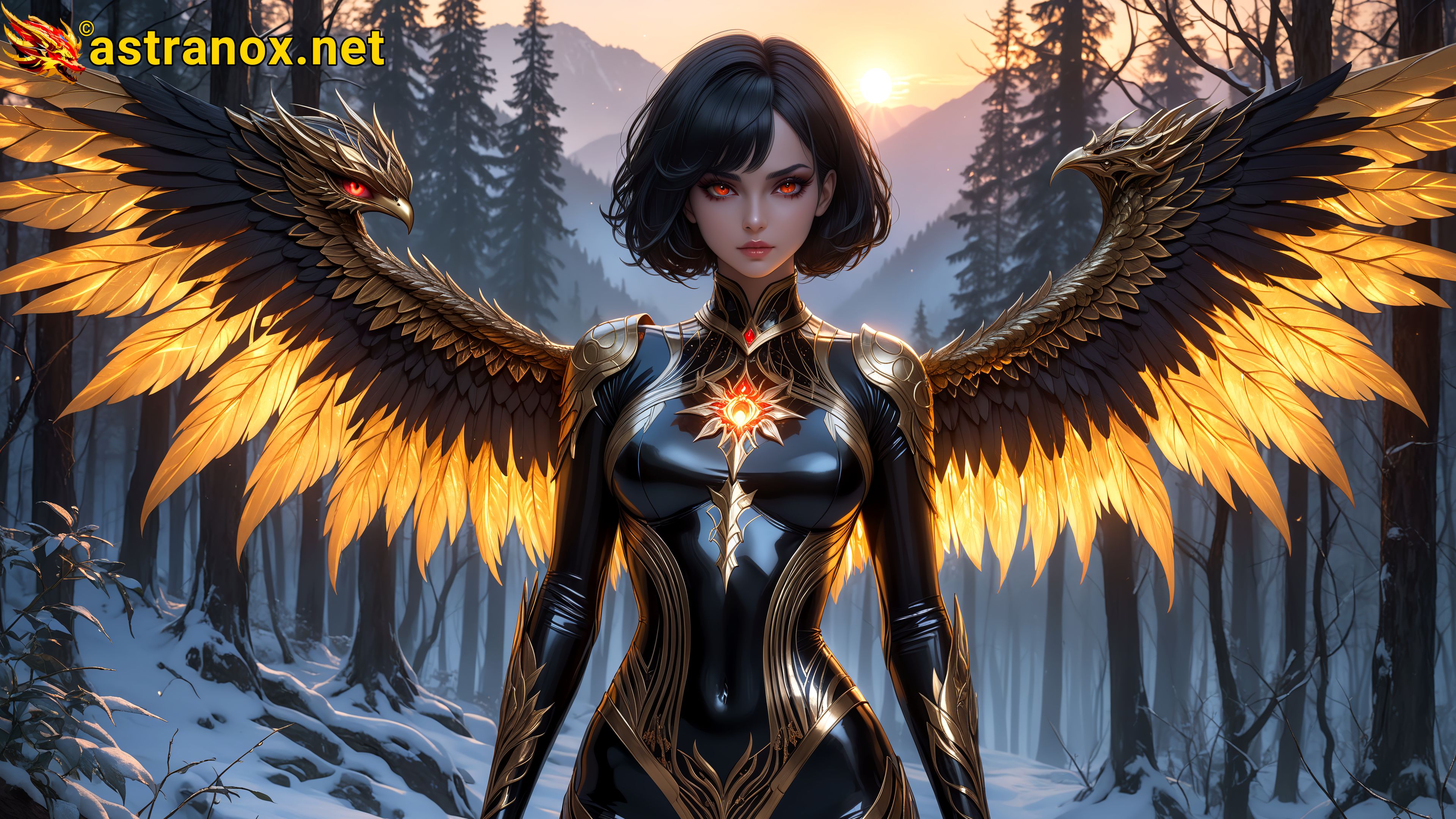 Amazing Young Female at - Download Free 4K Wallpaper Fantasy wallpaper with Eyes and Hair.