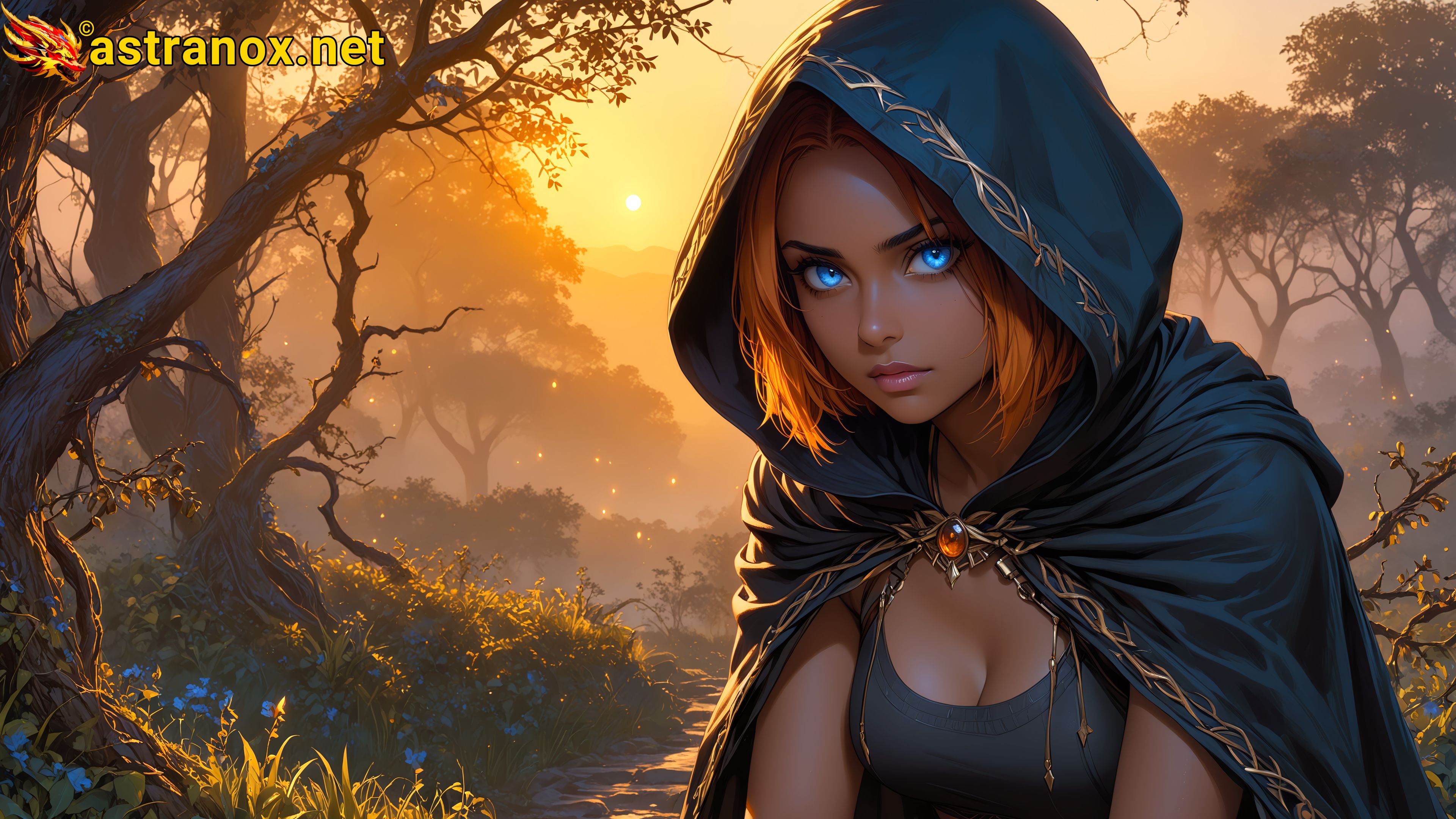 Amazing Young Female at - Download Free 4K Wallpaper Fantasy wallpaper with Eyes and Hair.