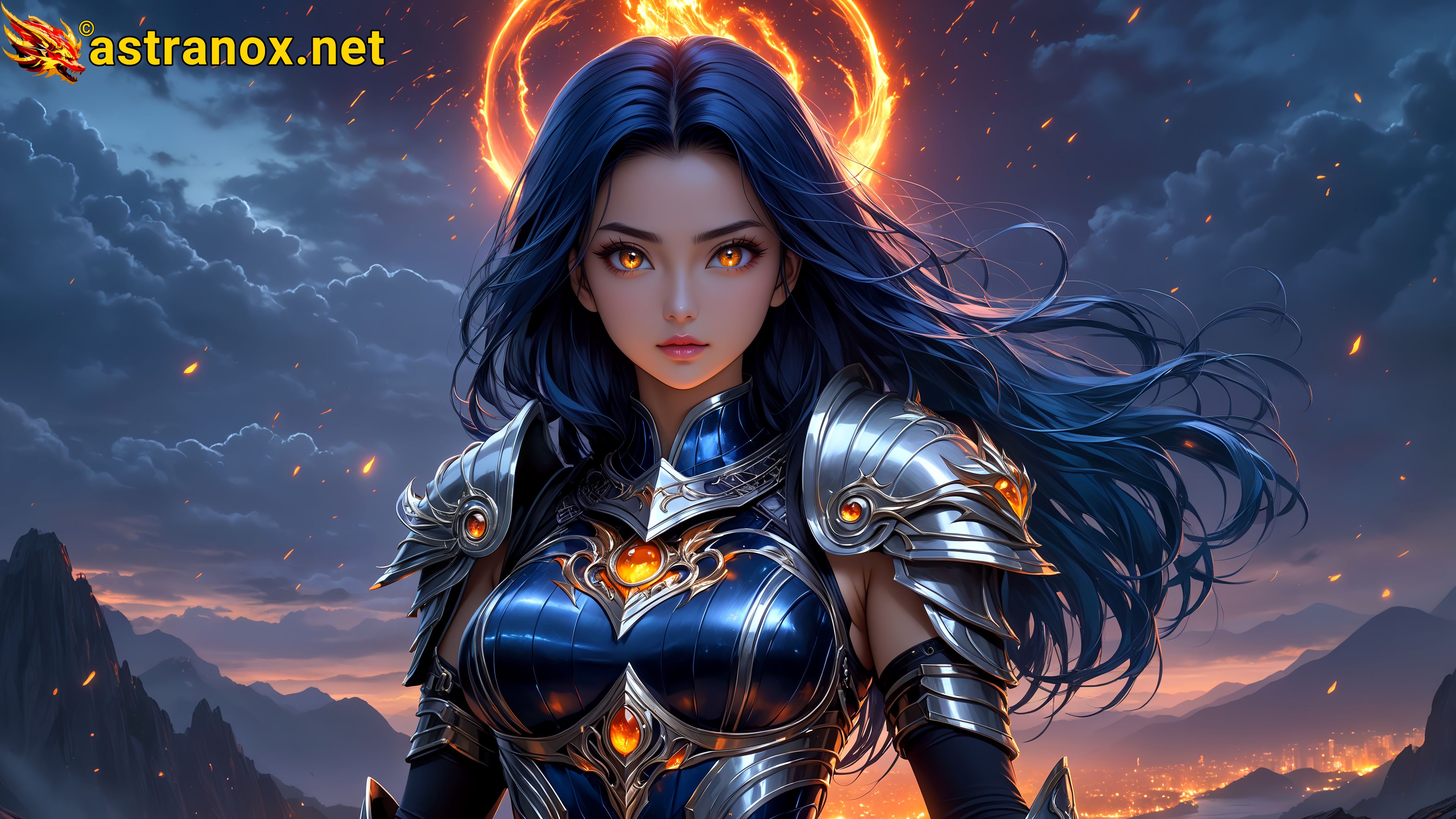 Amazing Young Female at - Download Free 4K Wallpaper Fantasy wallpaper with Eyes and Hair.