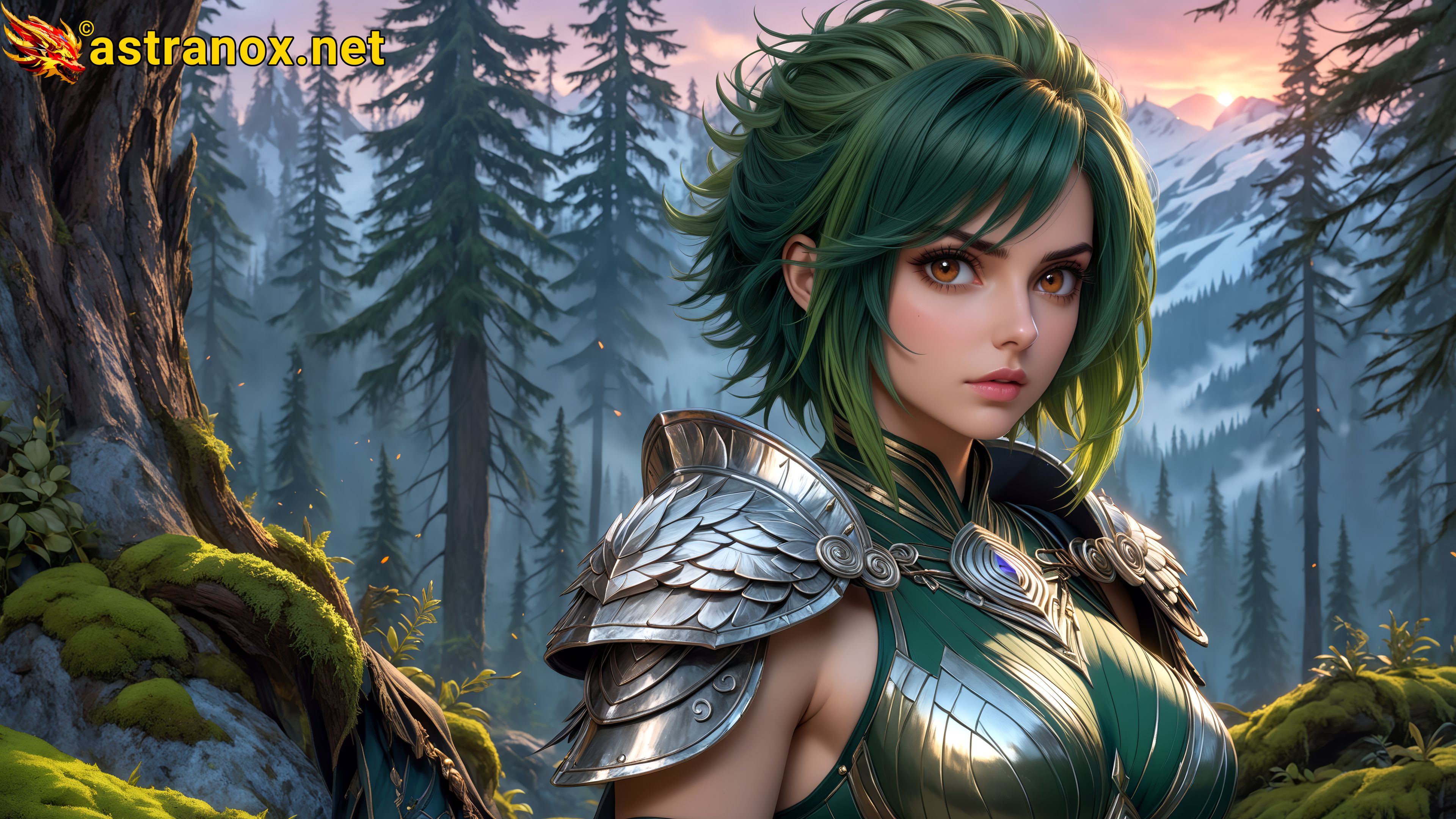 Amazing Young Female at - Download Free 4K Wallpaper Fantasy wallpaper with Eyes and Hair.