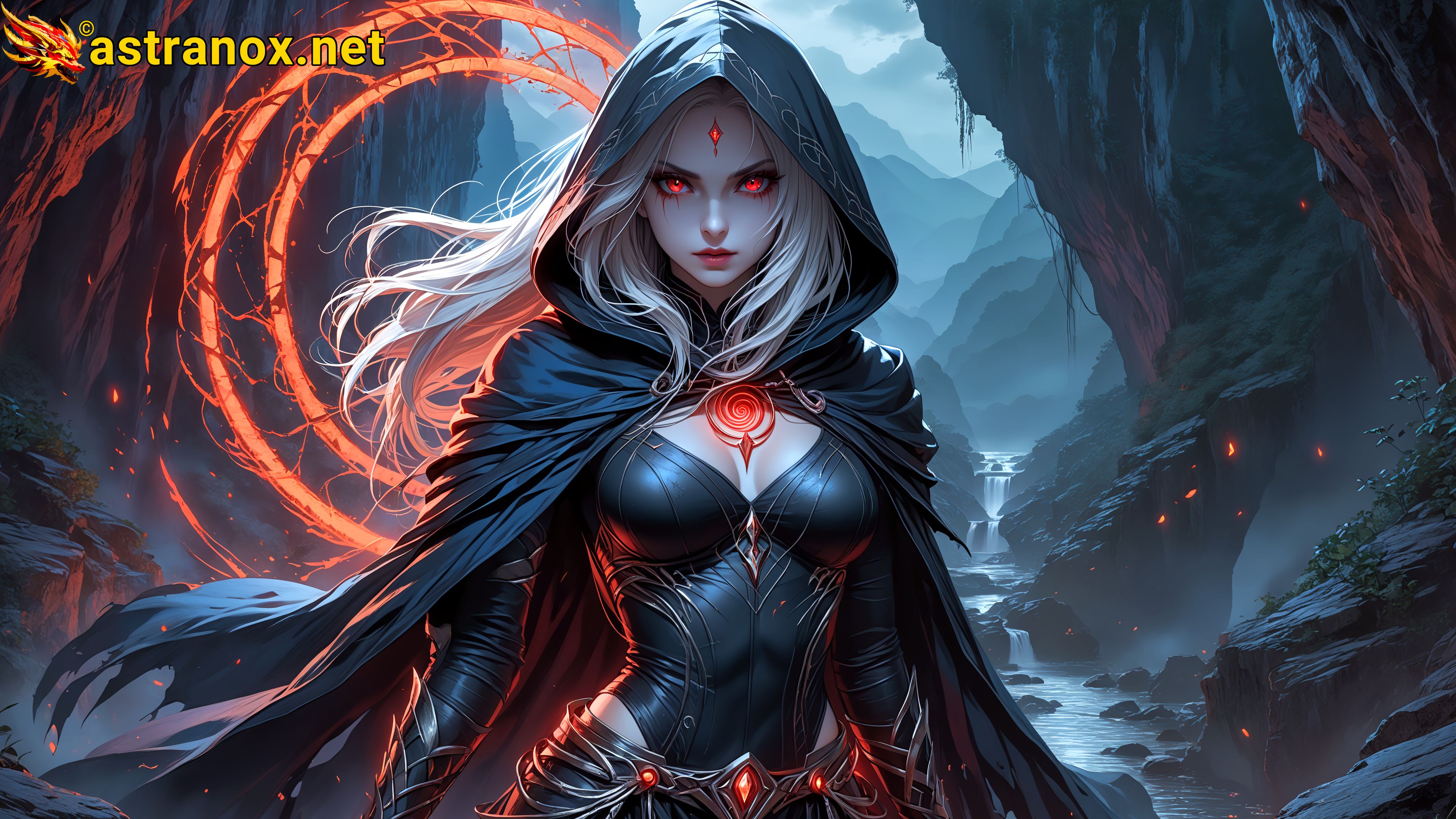Amazing Young Female at - Download Free 4K Wallpaper Fantasy wallpaper with Eyes and Hair.