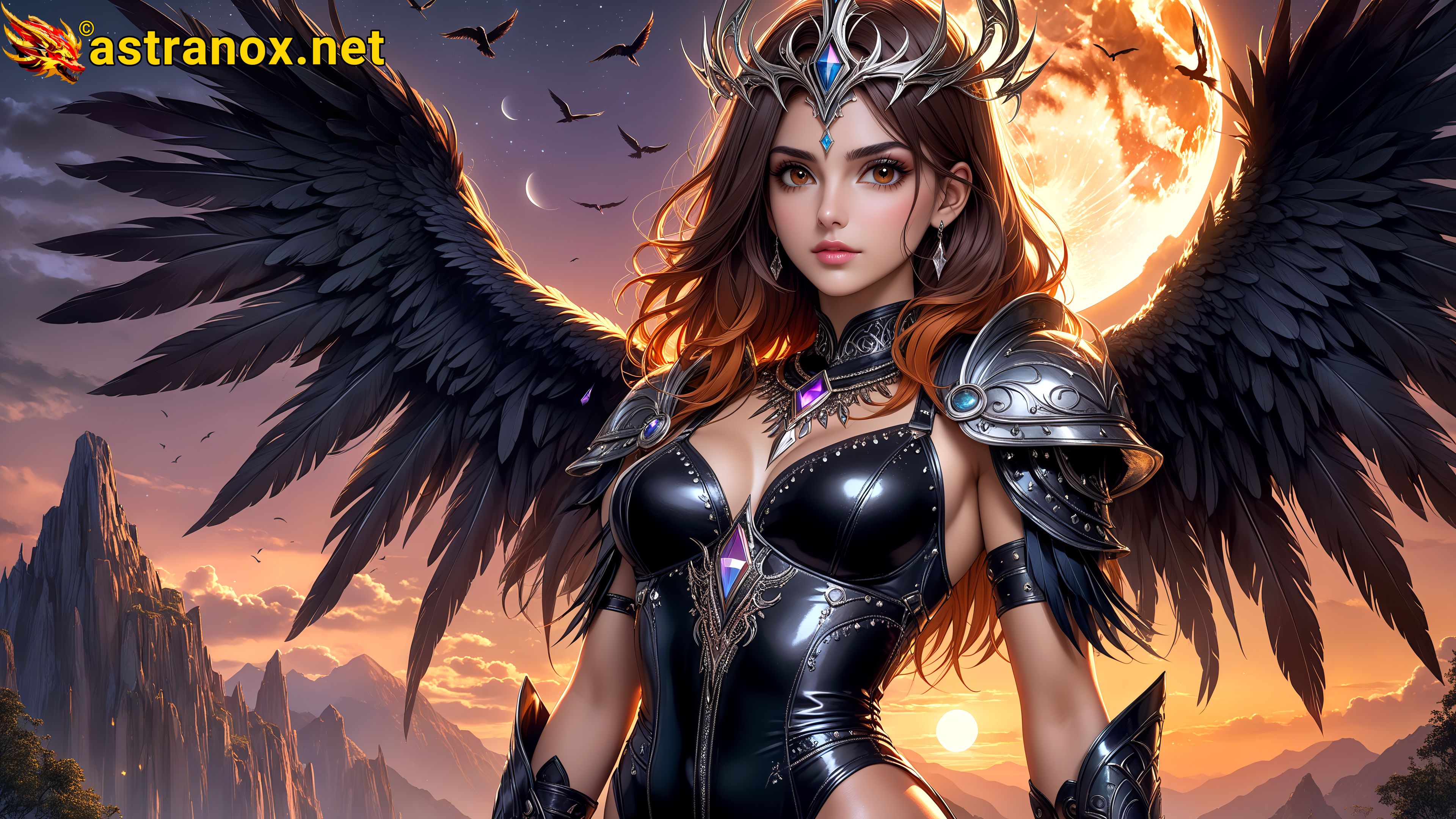 Amazing Young Female at - Download Free 4K Wallpaper Fantasy wallpaper with Eyes and Hair.