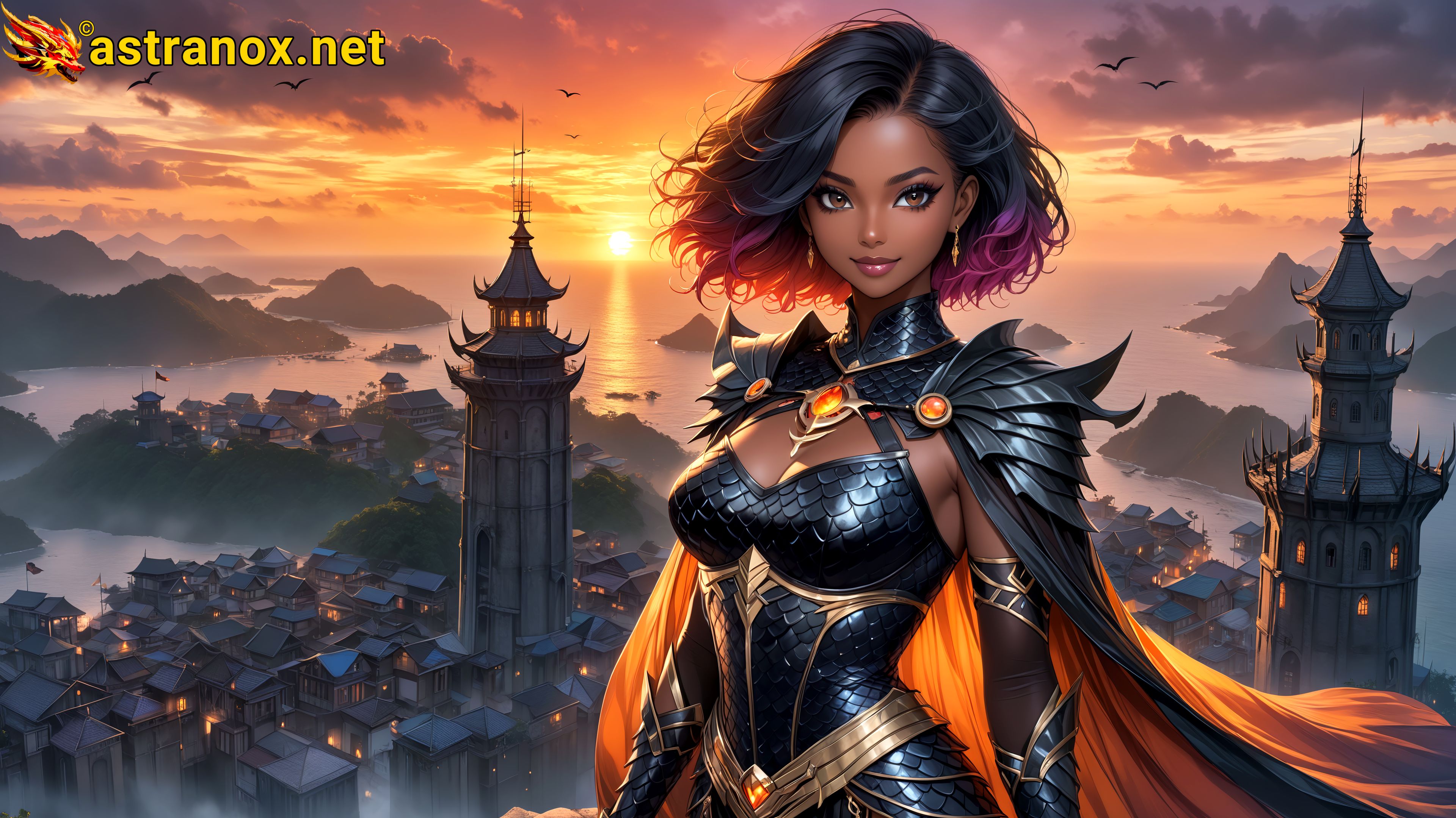Amazing Young Female at - Download Free 4K Wallpaper Fantasy wallpaper with Eyes and Hair.