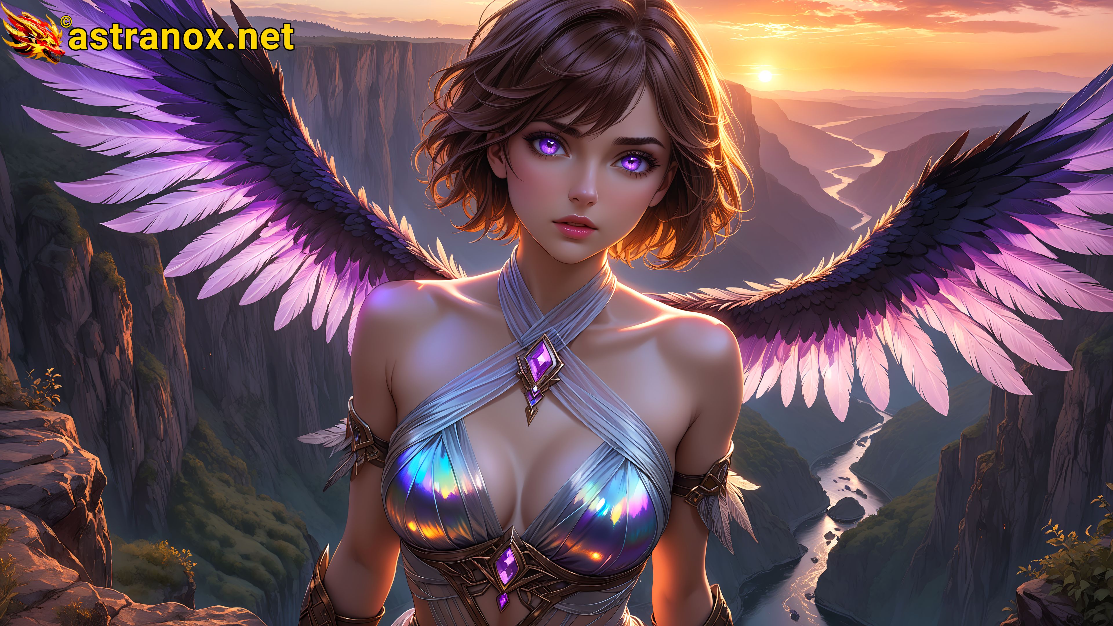 Amazing Young Female at - Download Free 4K Wallpaper Fantasy wallpaper with Eyes and Hair.