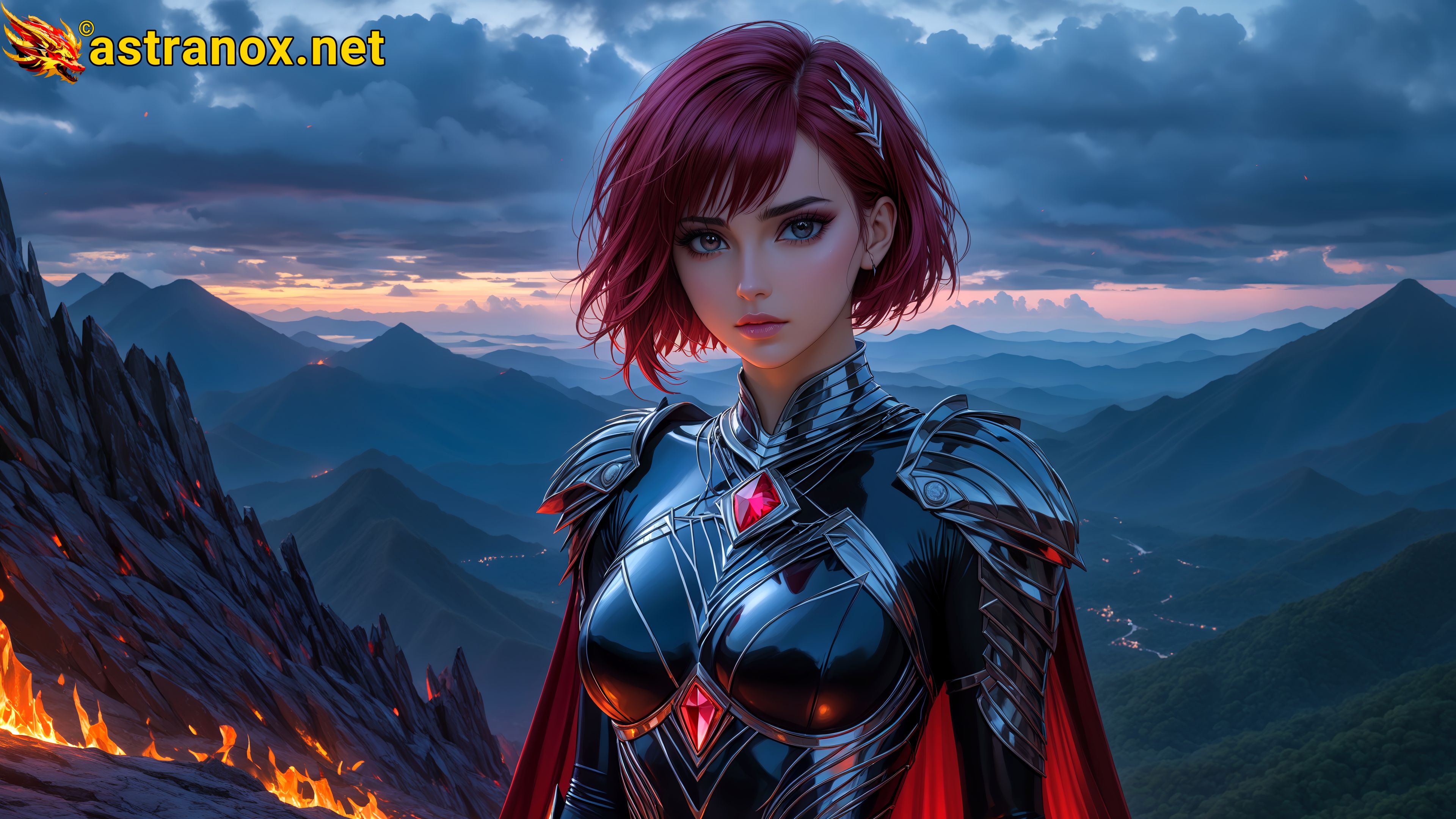Amazing Young Female at - Download Free 4K Wallpaper Fantasy wallpaper with Eyes and Hair.