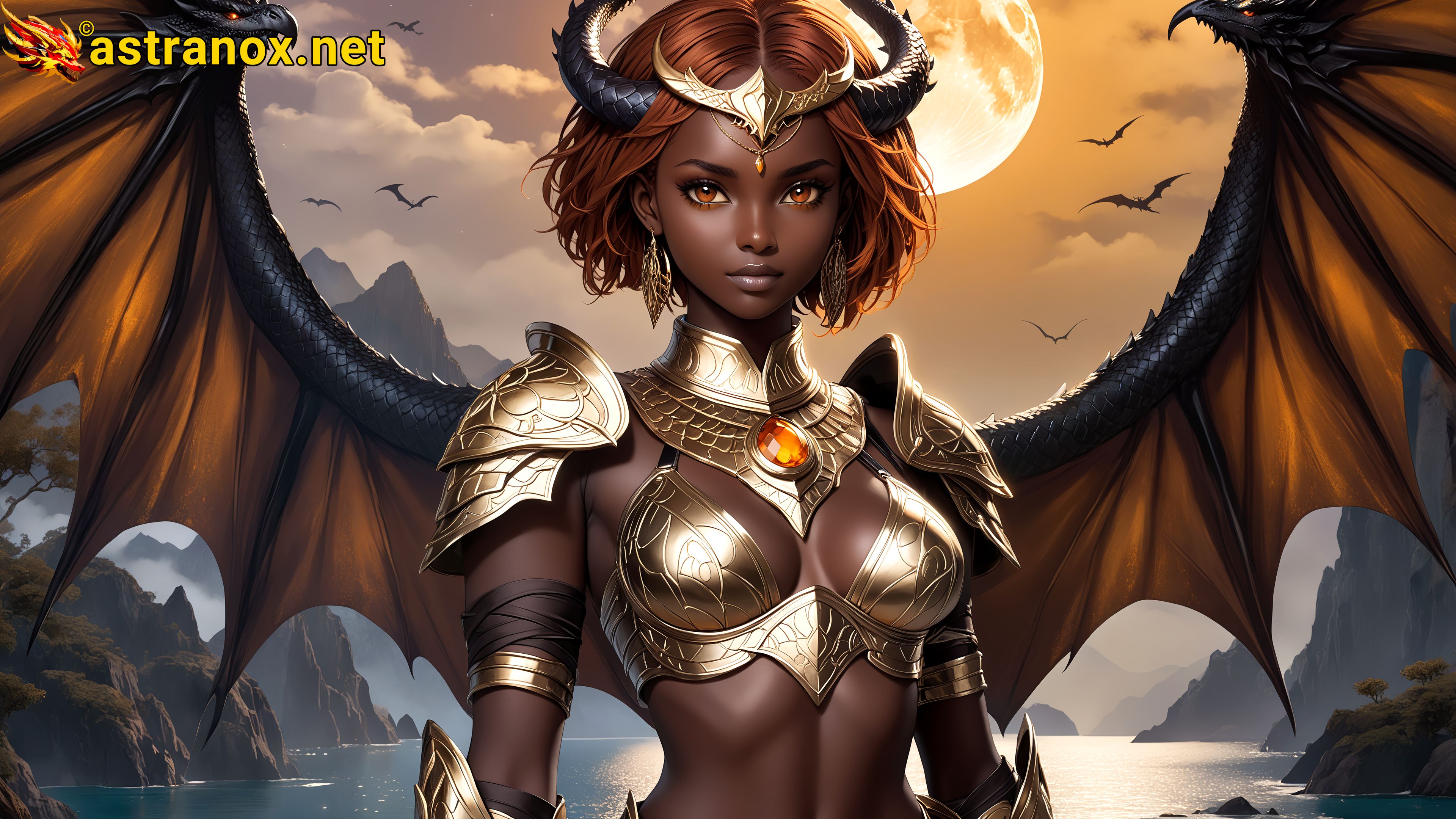Amazing Young Female at - Download Free 4K Wallpaper Fantasy wallpaper with Eyes and Hair.