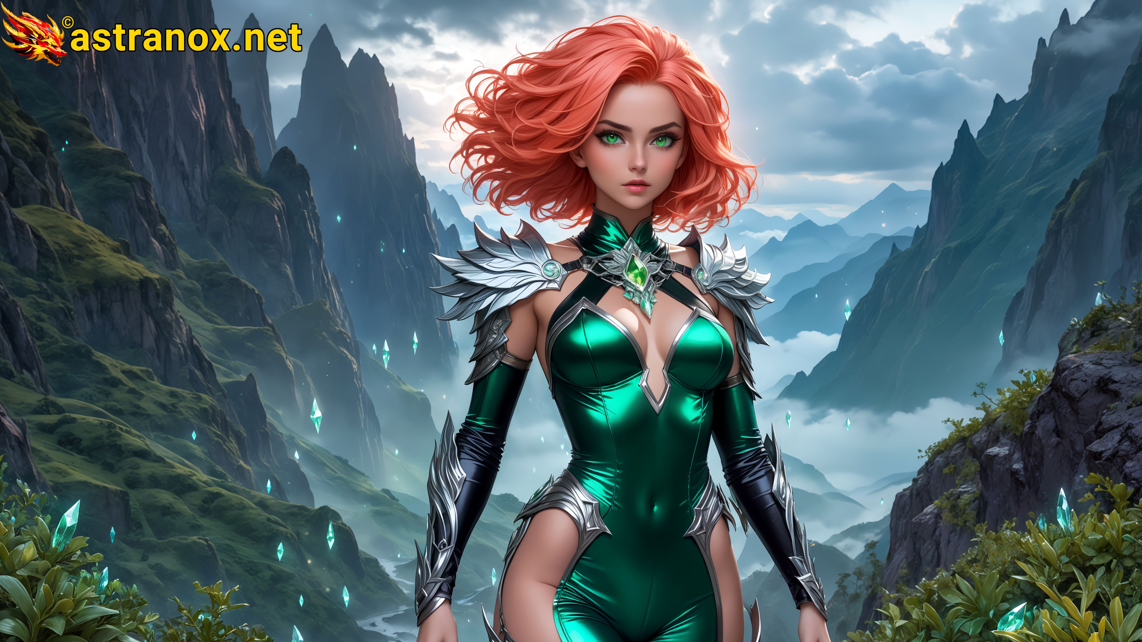 Amazing Young Female at - Download Free 4K Wallpaper Fantasy wallpaper with Eyes and Hair.