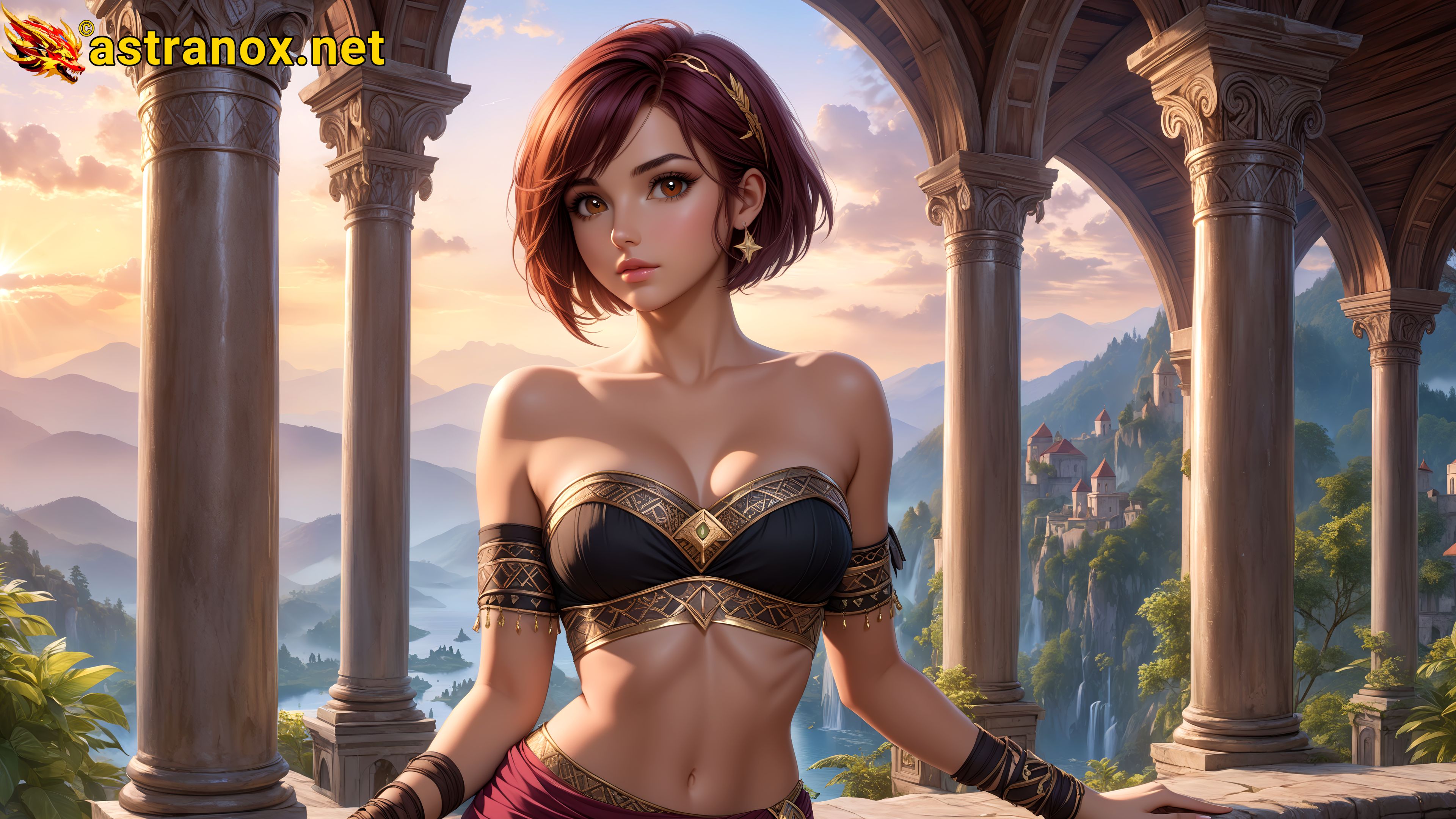 Amazing Young Female at - Download Free 4K Wallpaper Fantasy wallpaper with Eyes and Hair.
