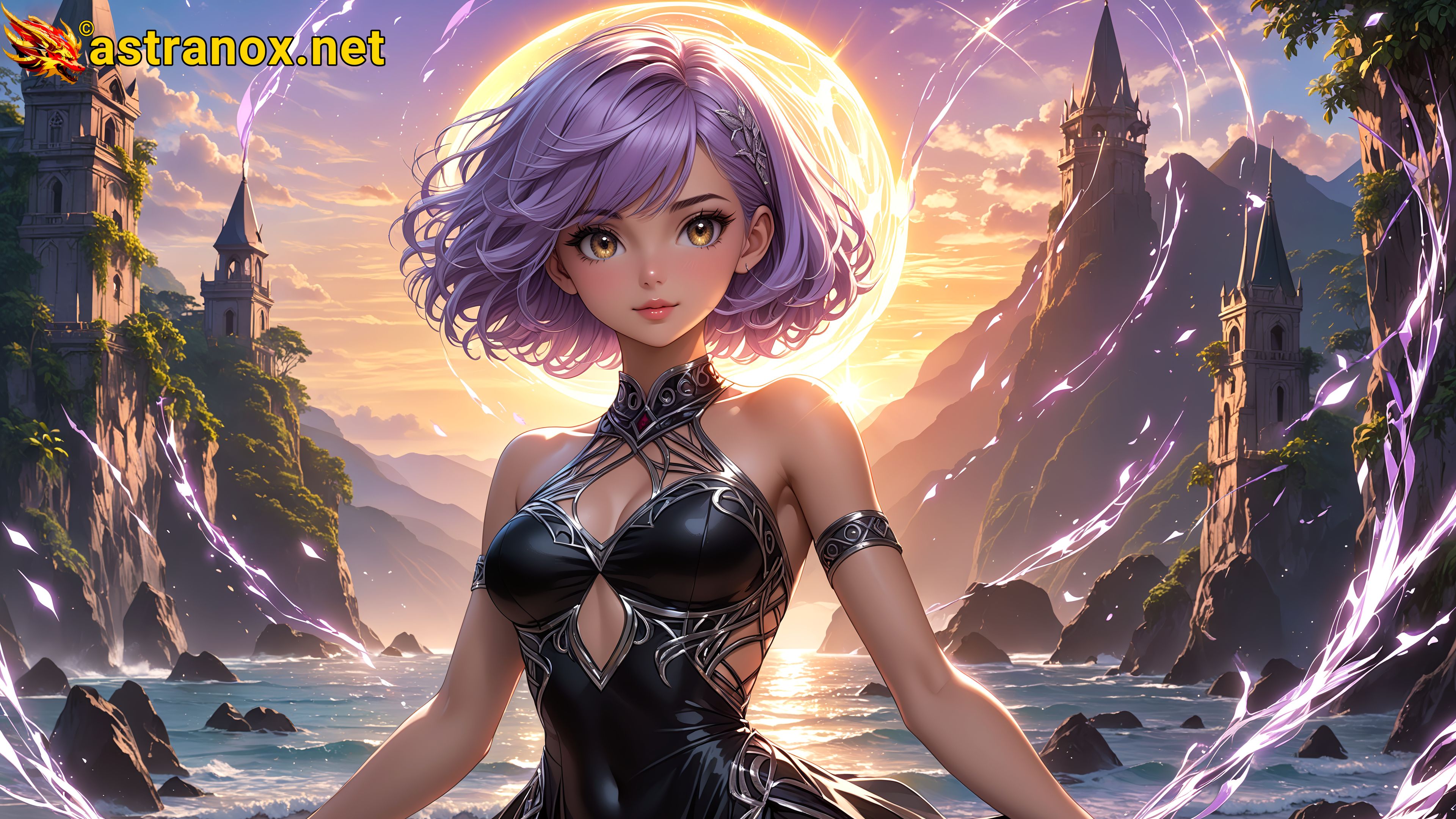 Amazing Young Female at - Download Free 4K Wallpaper Fantasy wallpaper with Eyes and Hair.