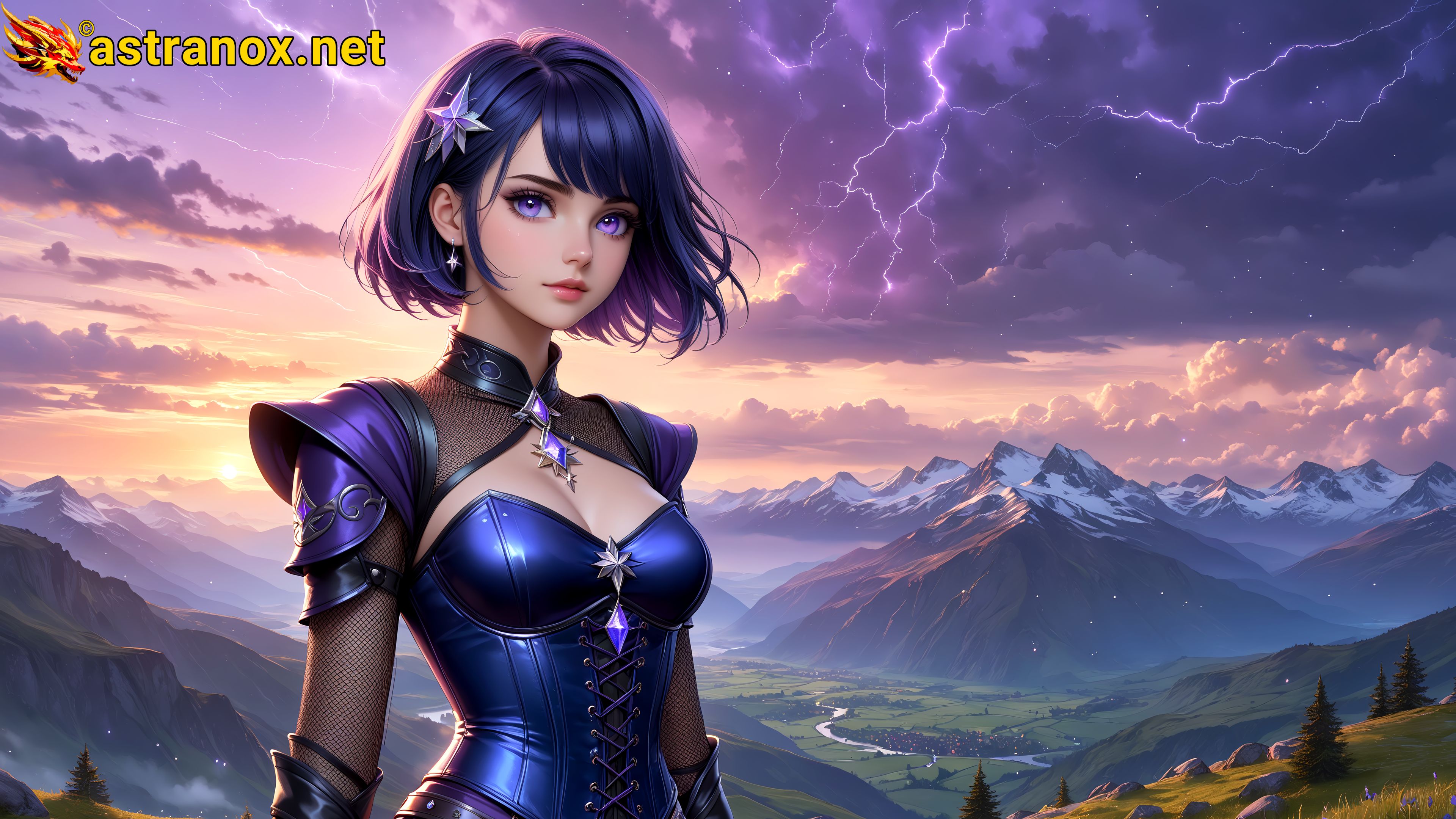 Amazing Young Female at - Download Free 4K Wallpaper Fantasy wallpaper with Eyes and Hair.