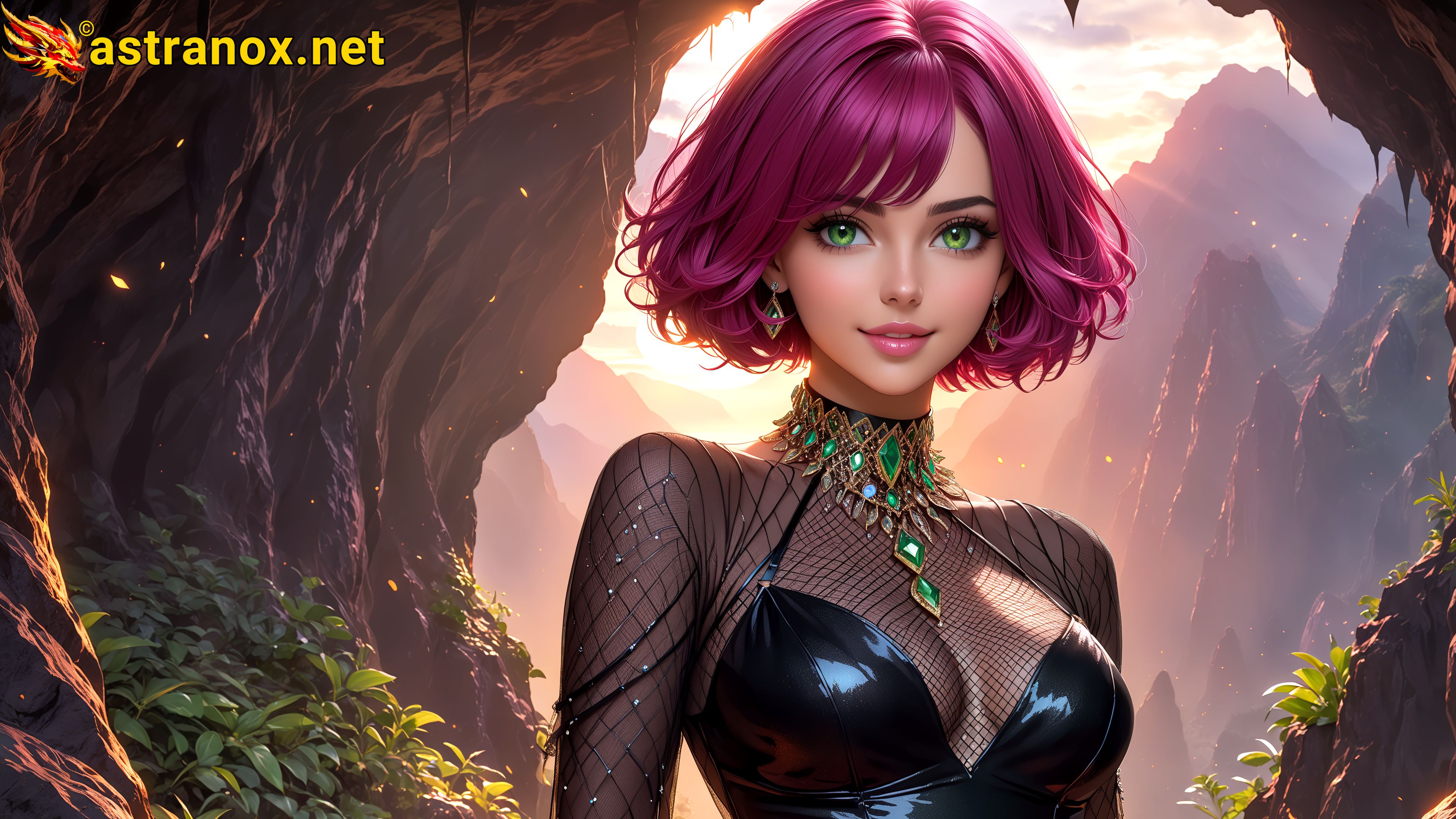 Amazing Young Female at - Download Free 4K Wallpaper Fantasy wallpaper with Eyes and Hair.