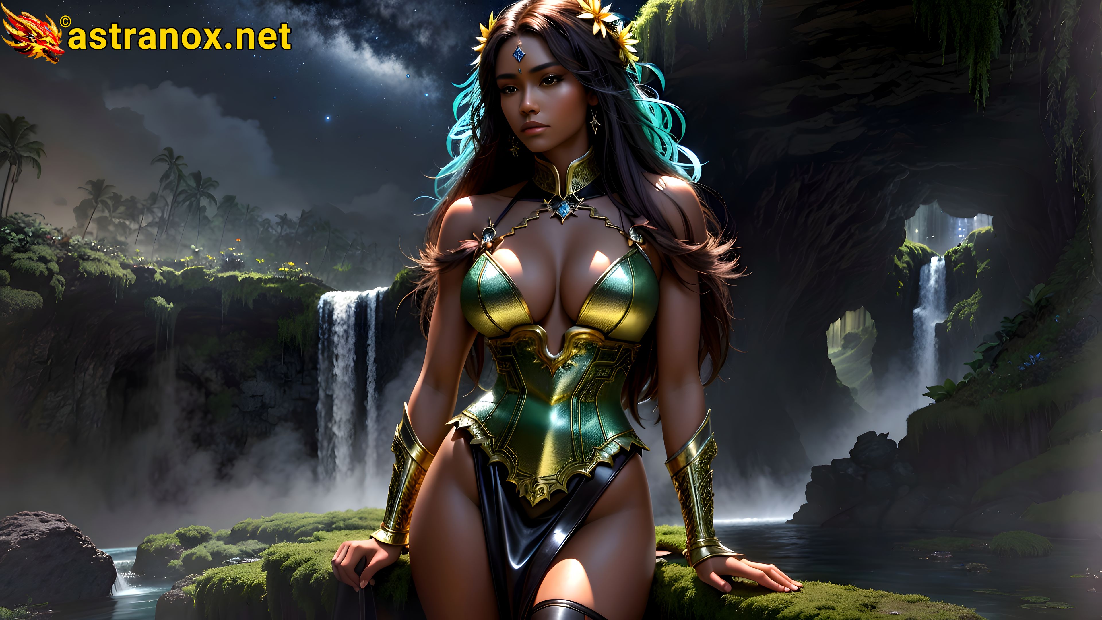 Enchanting Fantasy Sorceress Wallpaper - Pond Landscape 4K Background
Astranox