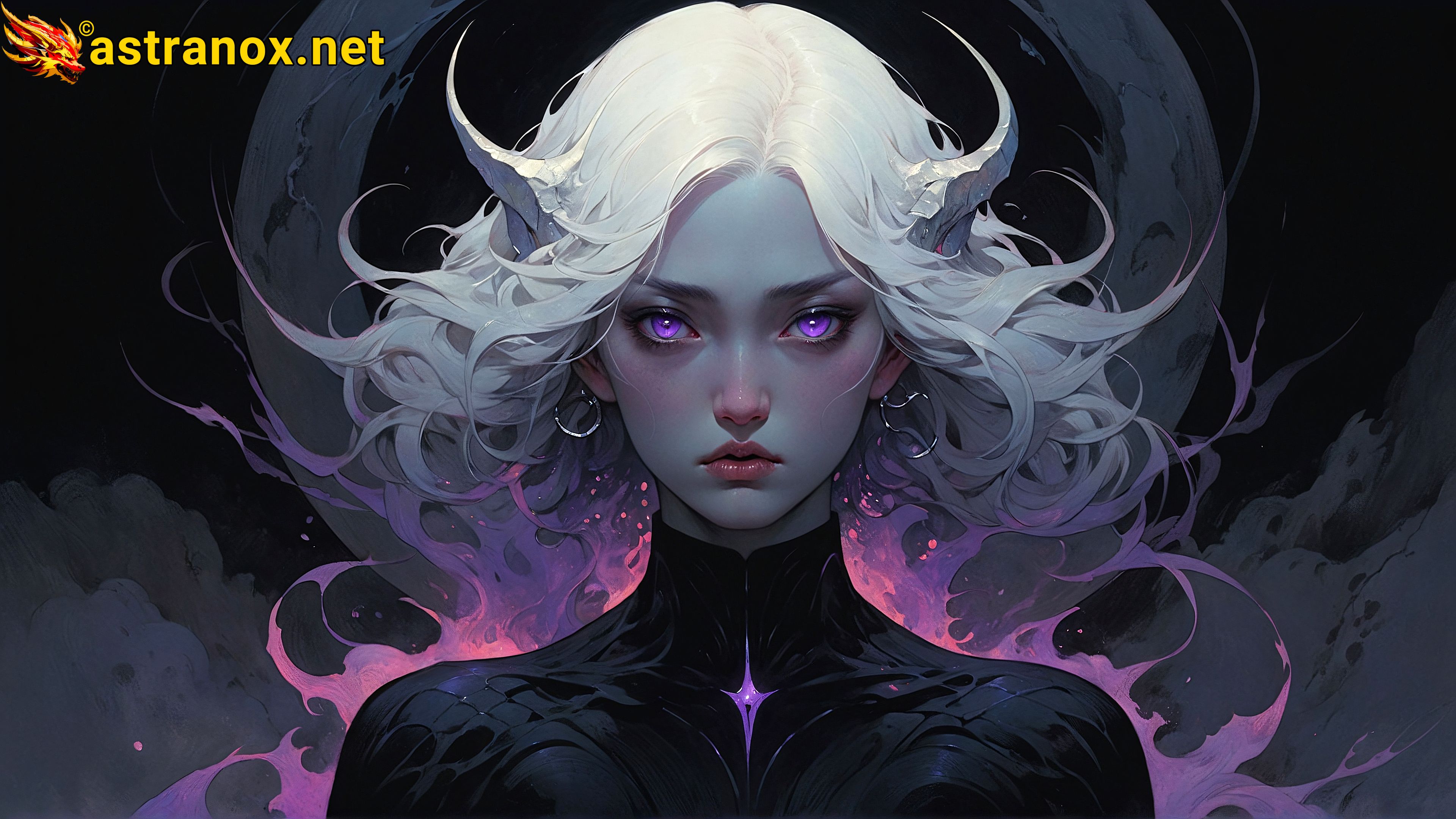 Amazing Young Female at - Download Free 4K Wallpaper Fantasy wallpaper with Eyes and Hair.