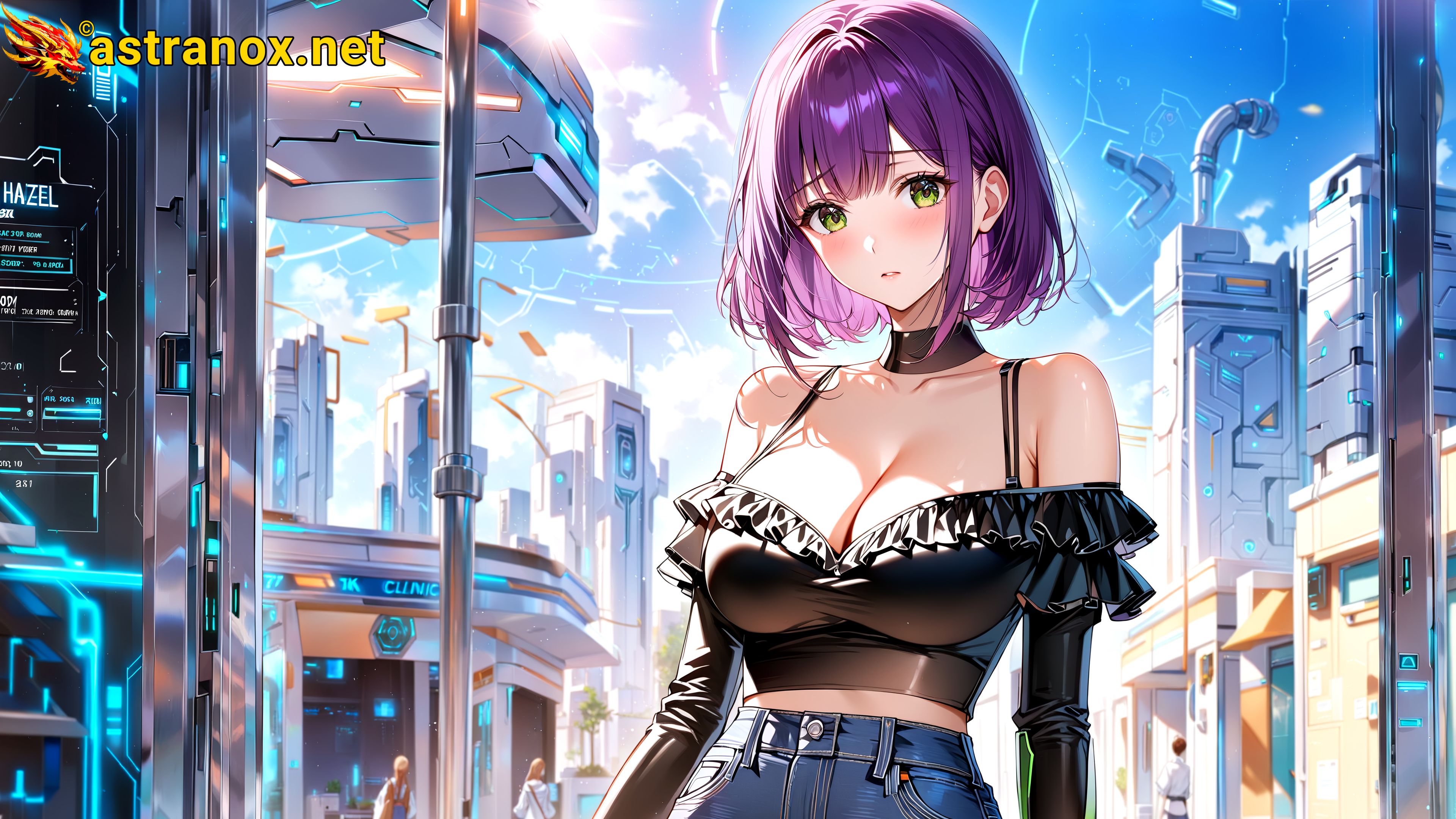 Amazing Young Female at - Download Free 4K Wallpaper Fantasy wallpaper with Eyes and Hair.