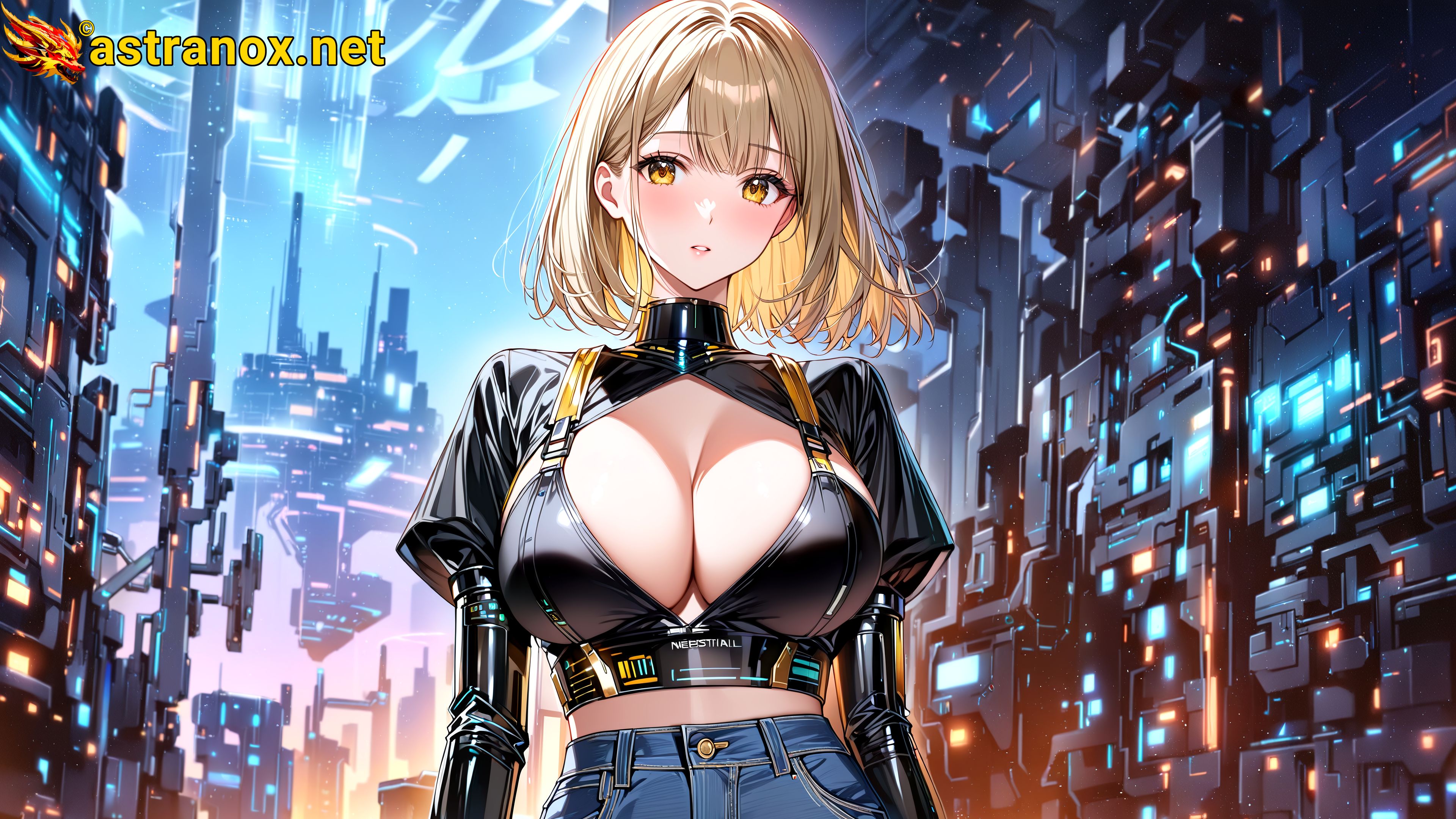 Amazing Young Female at - Download Free 4K Wallpaper Fantasy wallpaper with Eyes and Hair.