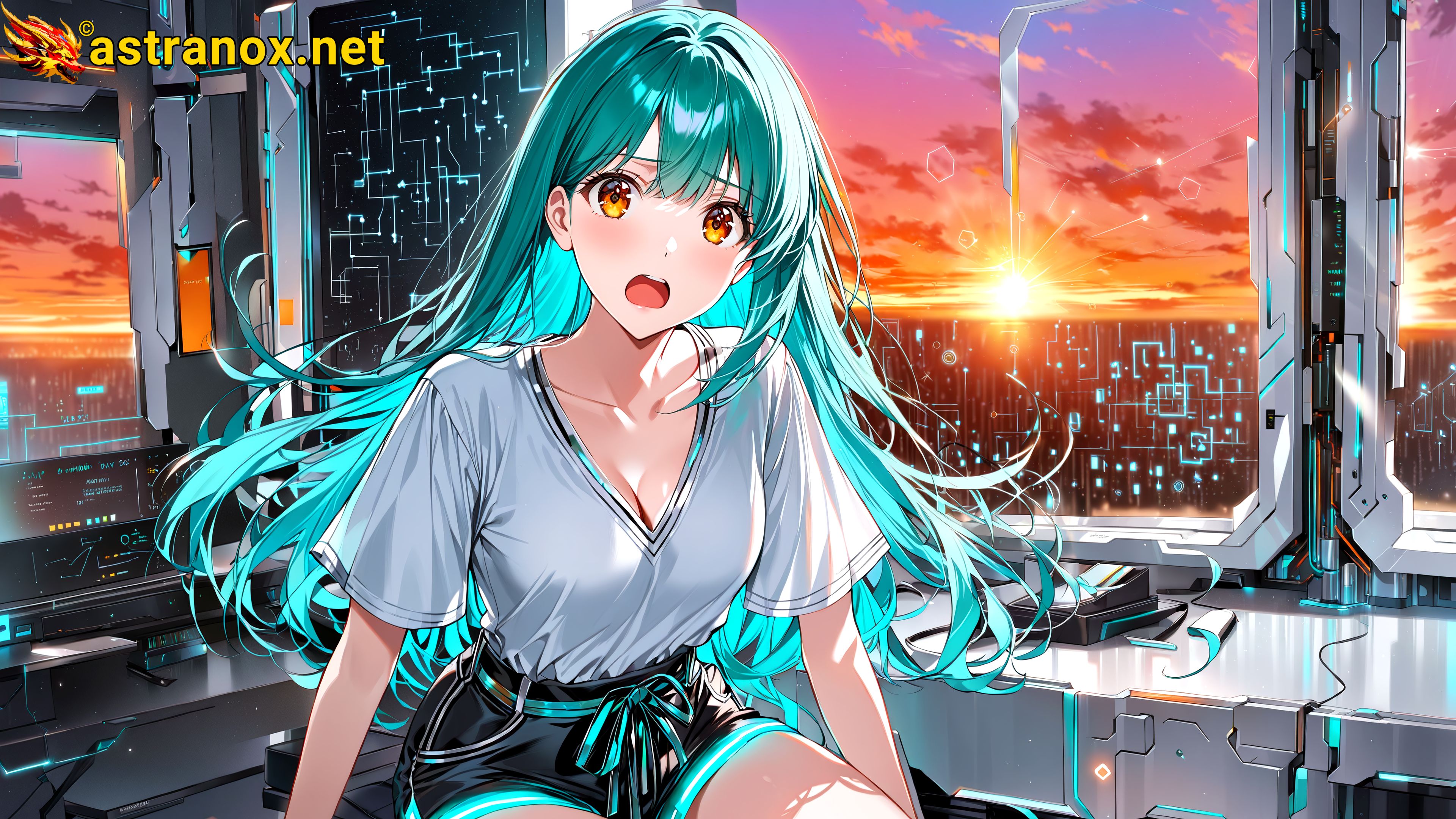 Amazing Young Female at - Download Free 4K Wallpaper Fantasy wallpaper with Eyes and Hair.
