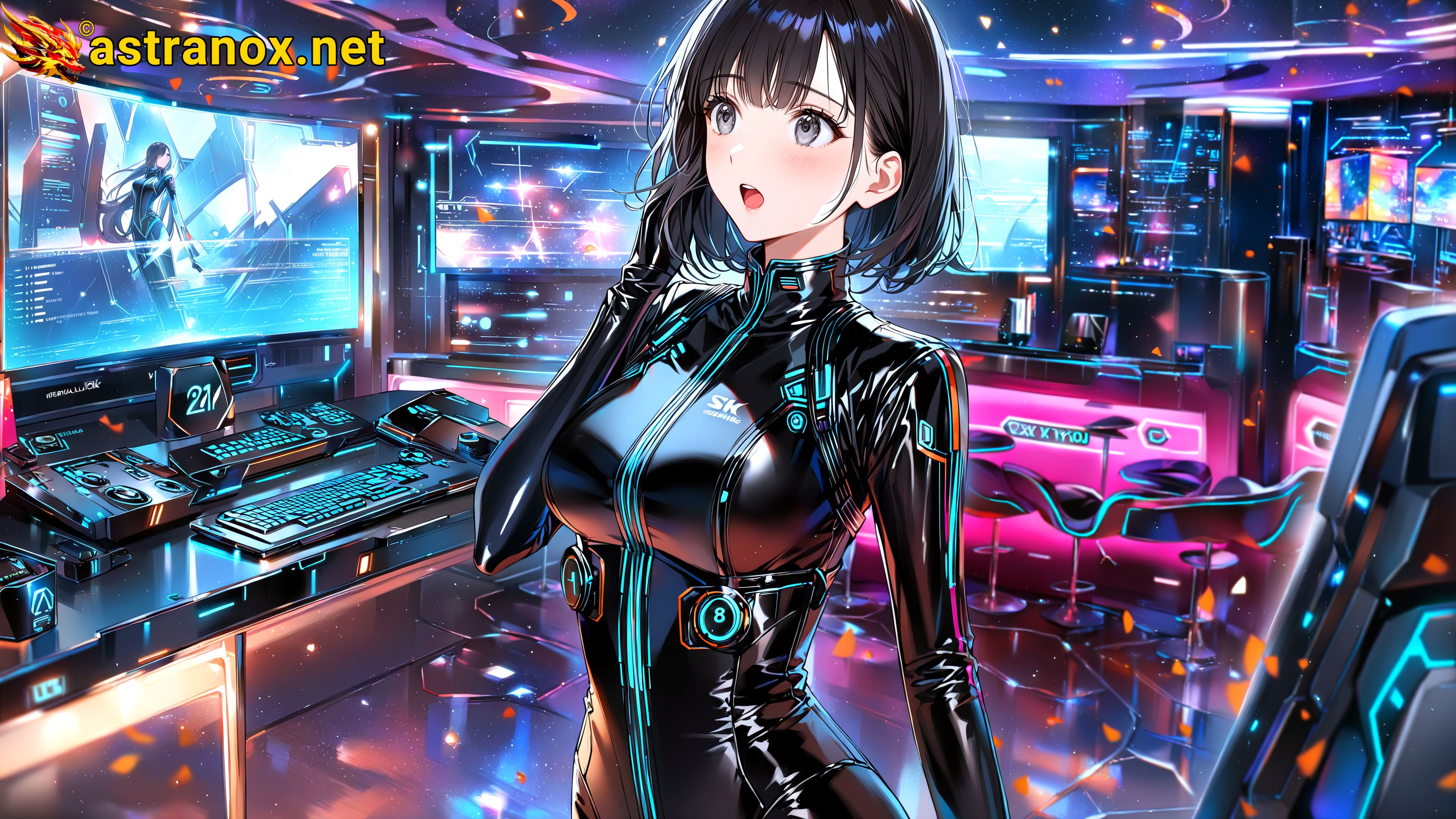 Amazing Young Female at - Download Free 4K Wallpaper Fantasy wallpaper with Eyes and Hair.