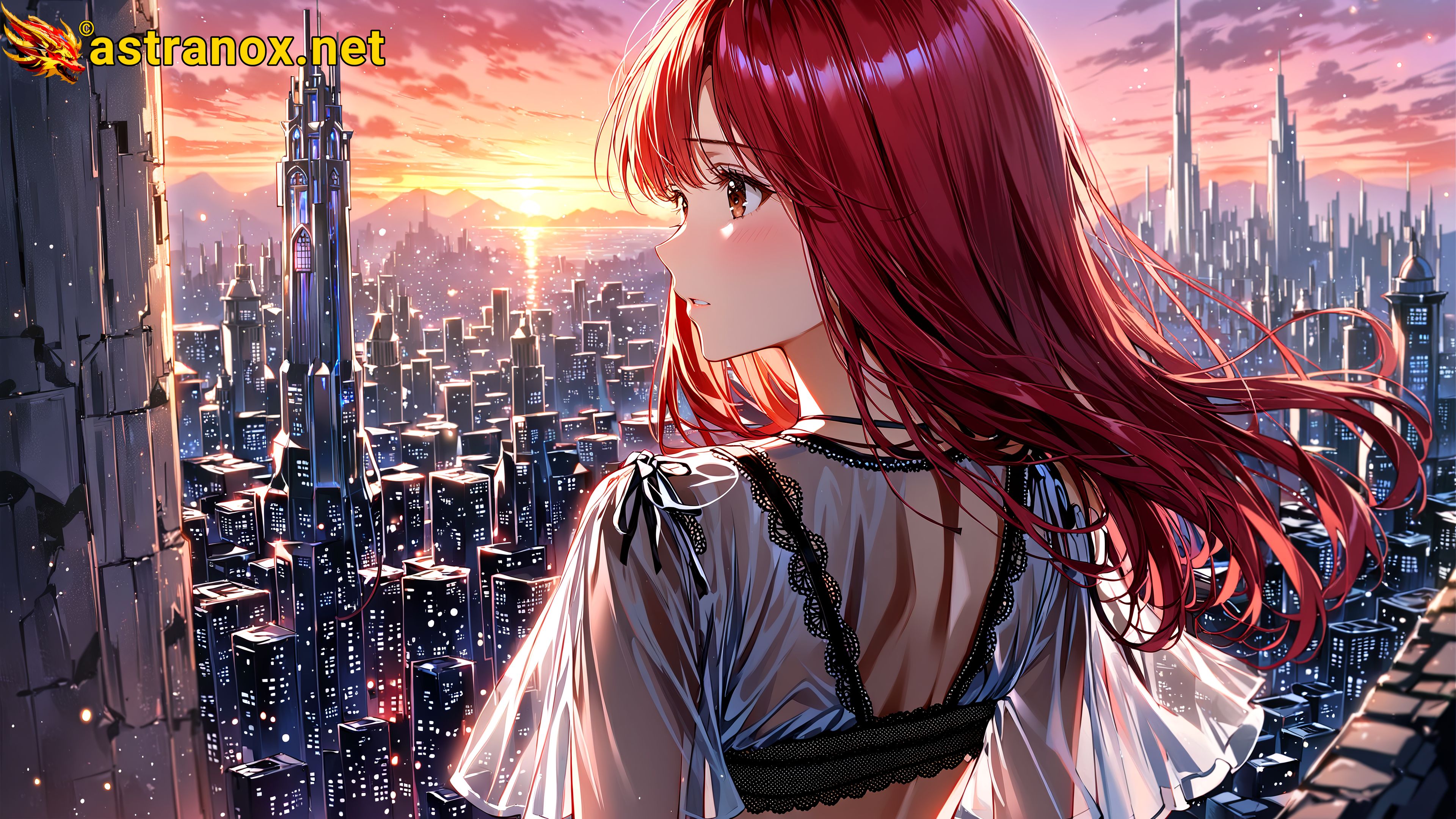 Amazing Young Female at - Download Free 4K Wallpaper Fantasy wallpaper with Eyes and Hair.