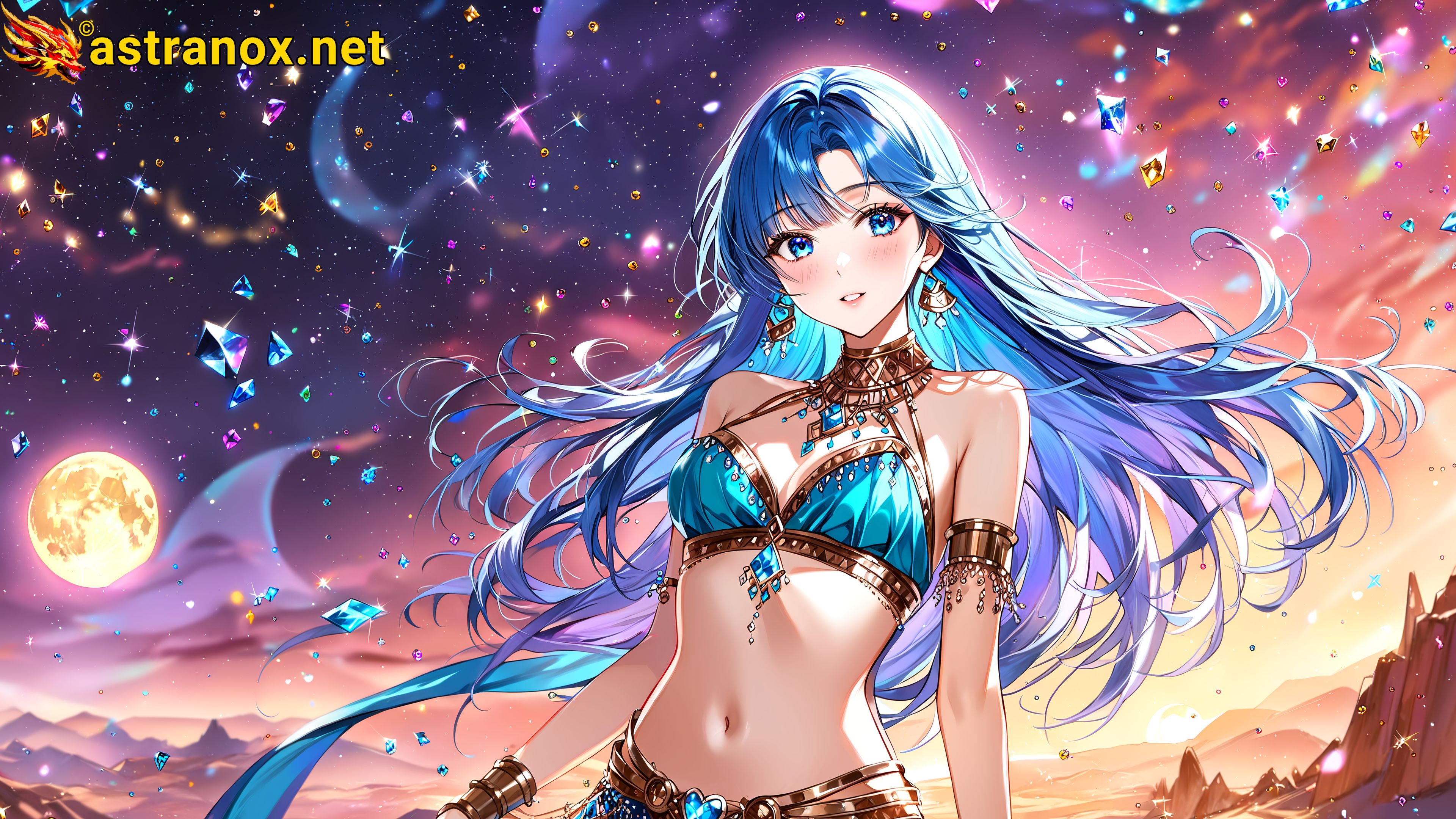 Amazing Young Female at - Download Free 4K Wallpaper Fantasy wallpaper with Eyes and Hair.