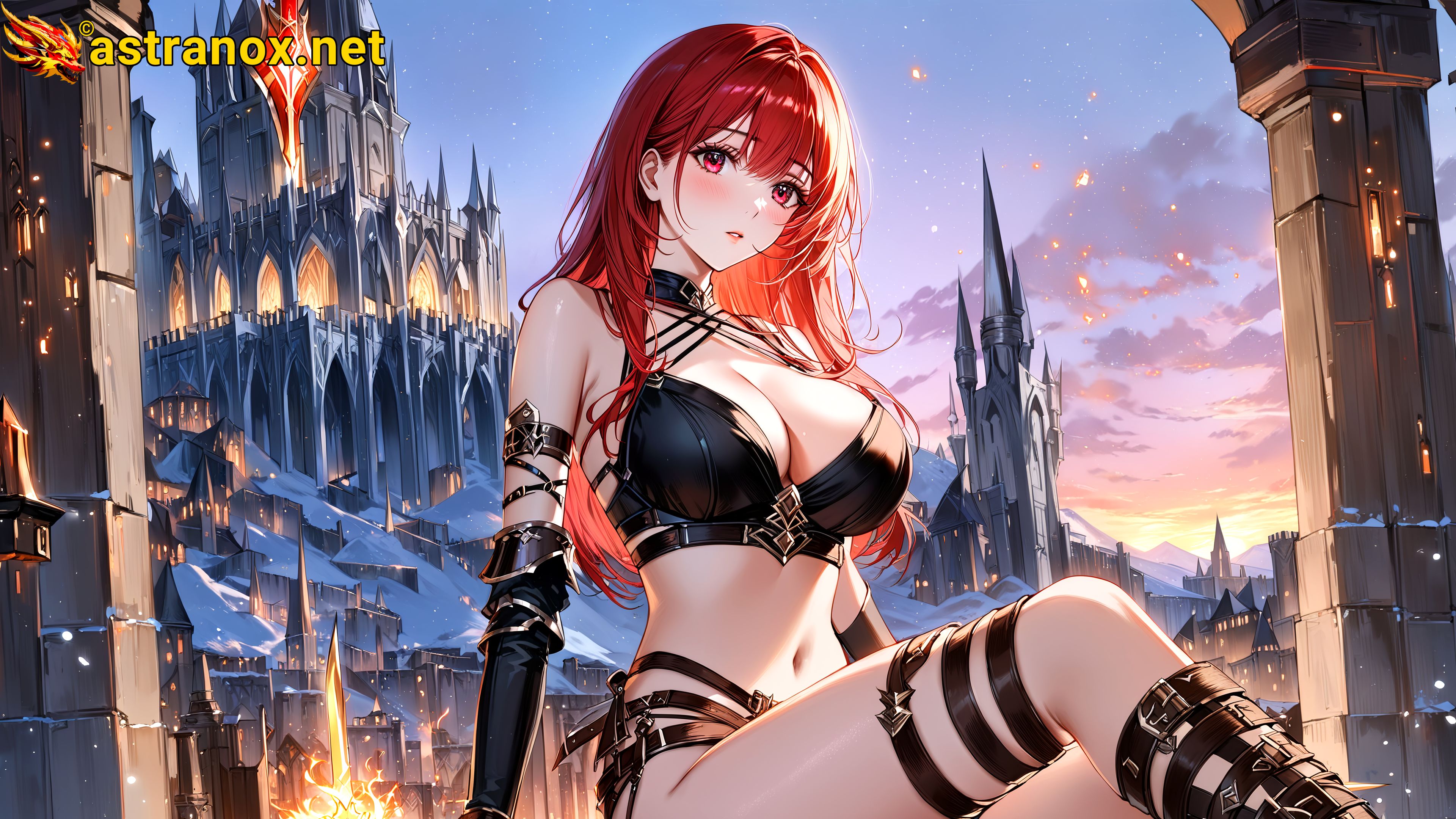 Amazing Young Female at - Download Free 4K Wallpaper Fantasy wallpaper with Eyes and Hair.