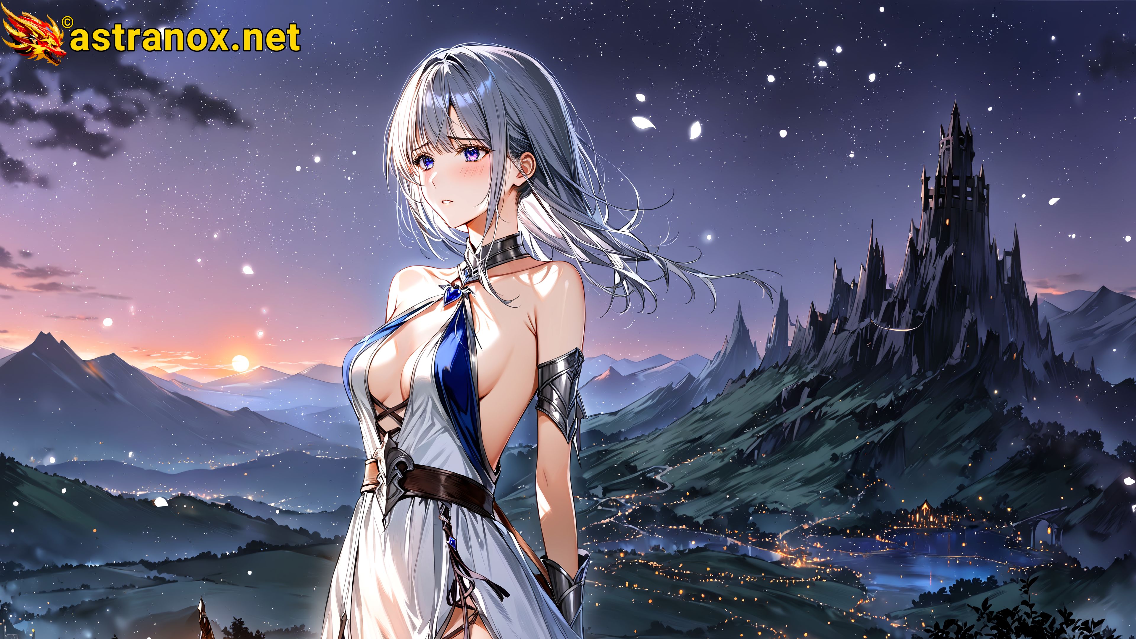 Amazing Young Female at - Download Free 4K Wallpaper Fantasy wallpaper with Eyes and Hair.