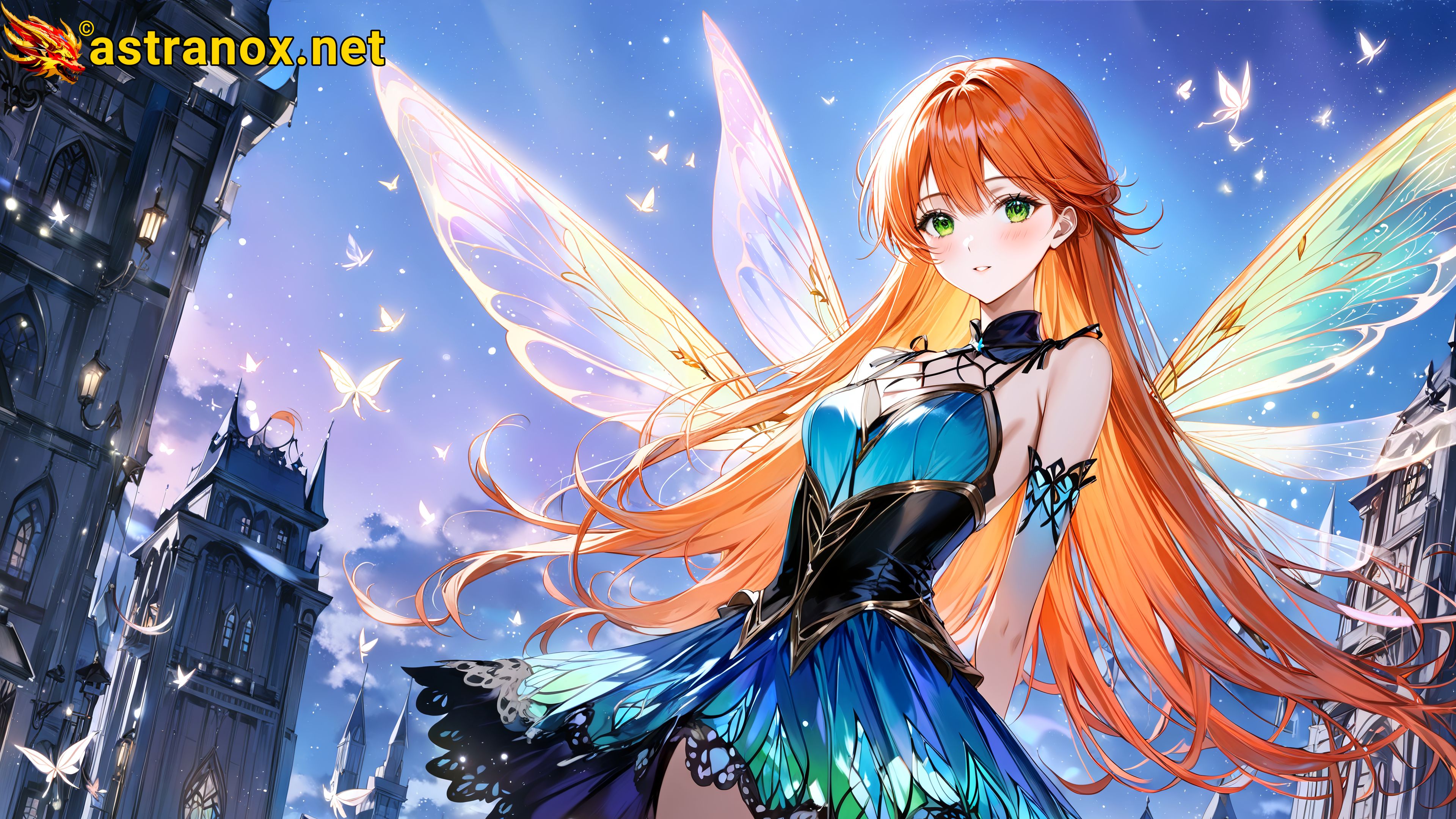 Amazing Young Female at - Download Free 4K Wallpaper Fantasy wallpaper with Eyes and Hair.