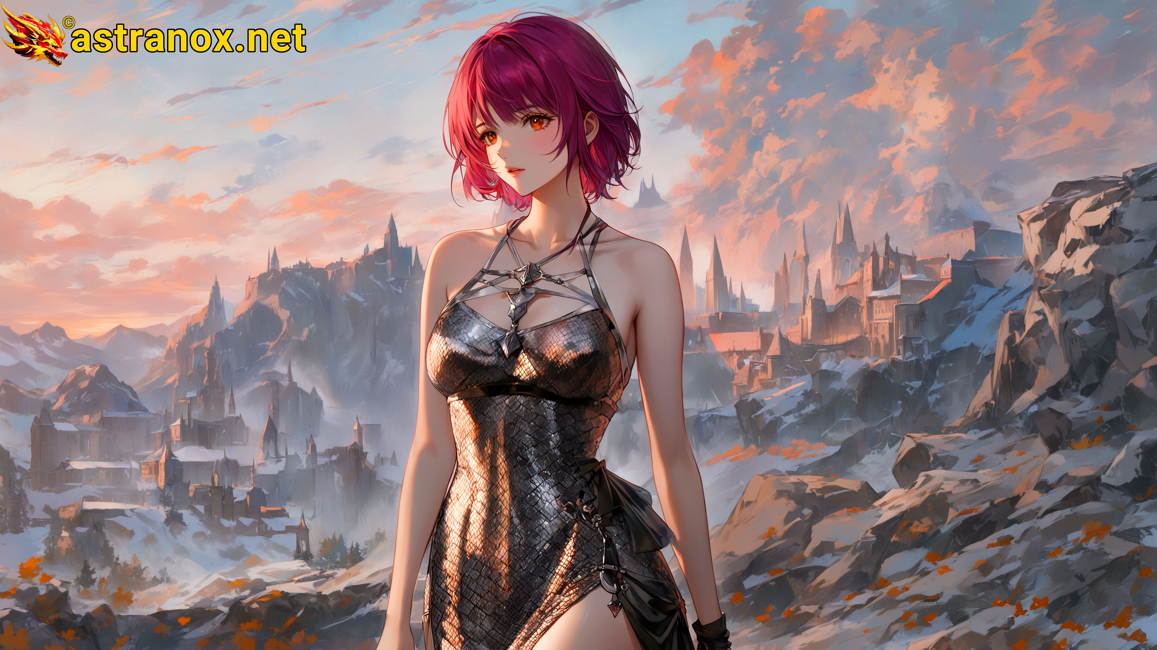 Amazing Young Female at - Download Free 4K Wallpaper Fantasy wallpaper with Eyes and Hair.