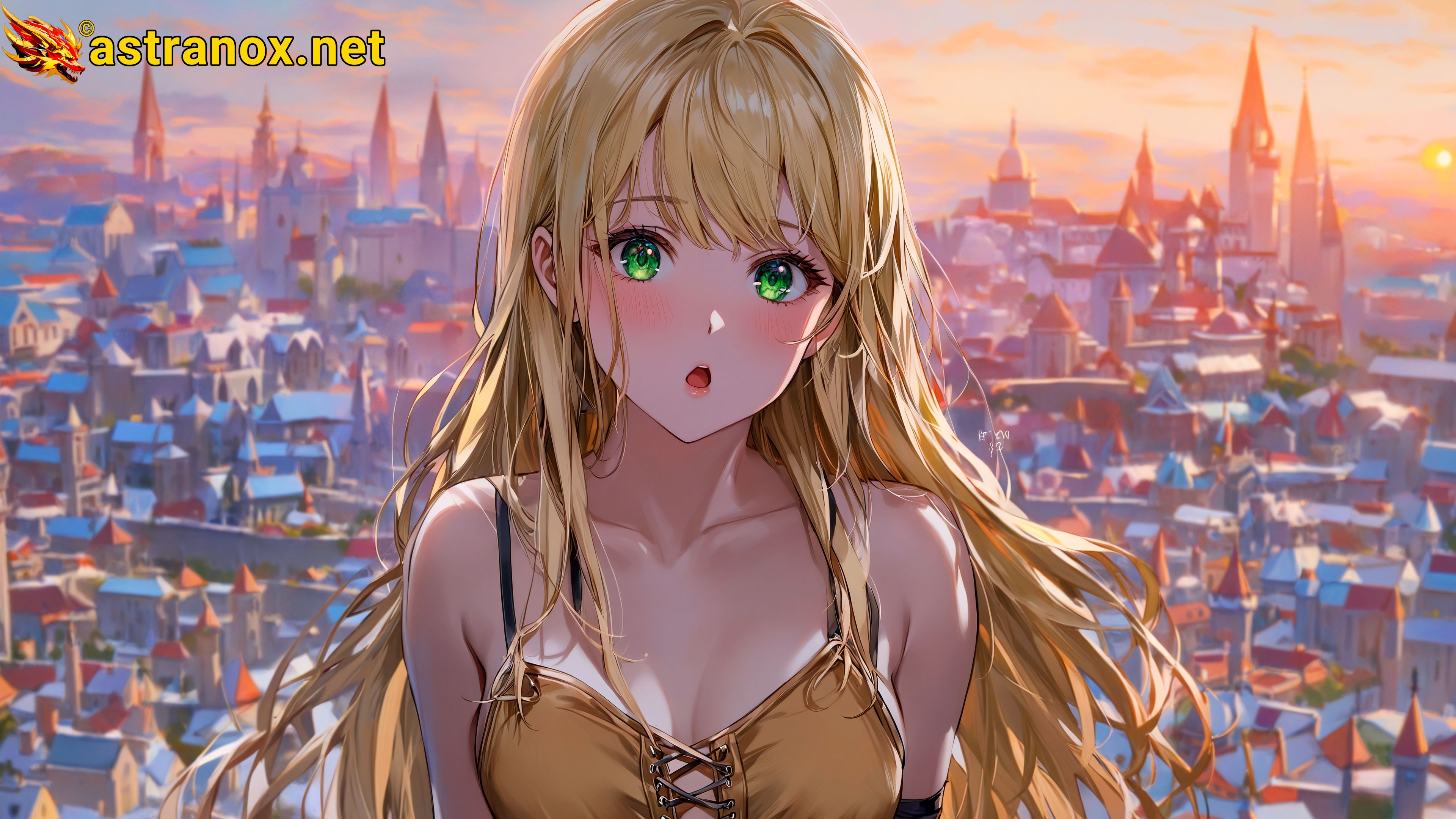 Amazing Young Female at - Download Free 4K Wallpaper Fantasy wallpaper with Eyes and Hair.