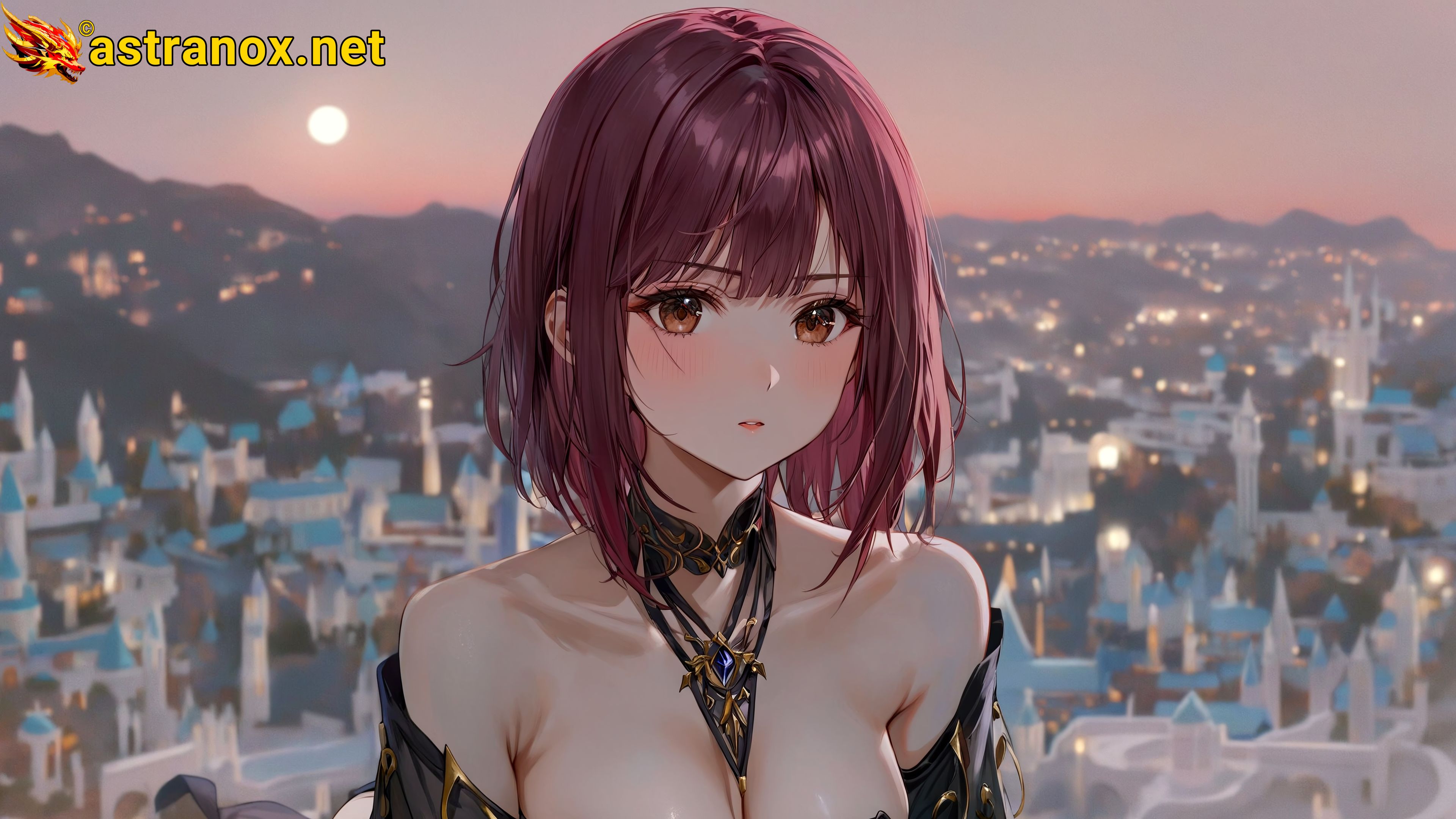 Amazing Young Female at - Download Free 4K Wallpaper Fantasy wallpaper with Eyes and Hair.