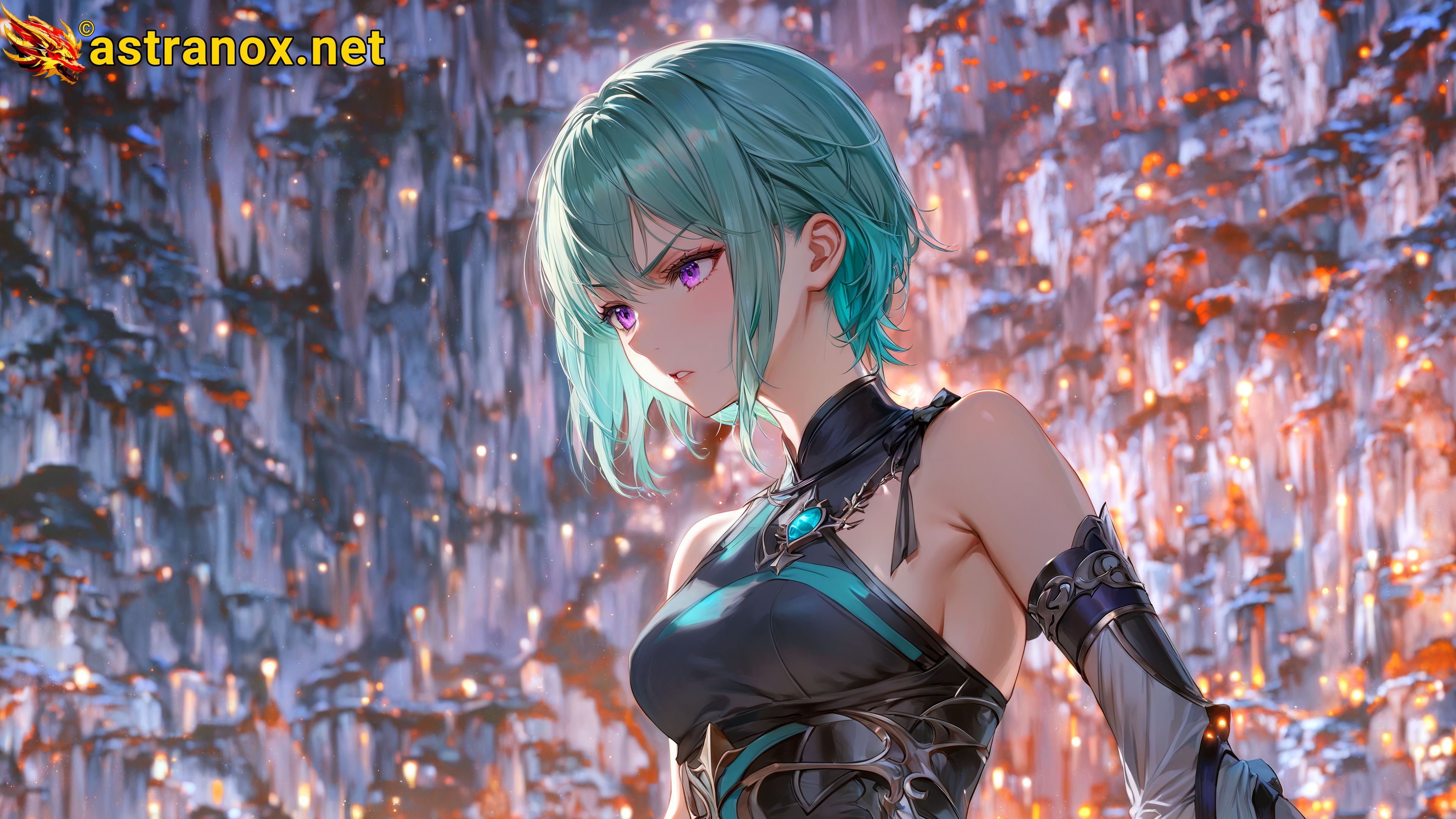 Amazing Young Female at - Download Free 4K Wallpaper Fantasy wallpaper with Eyes and Hair.