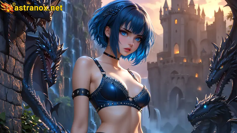 Amazing Young Female  at  - Download Free 4K Wallpaper Fantasy wallpaper with  Eyes and  Hair.