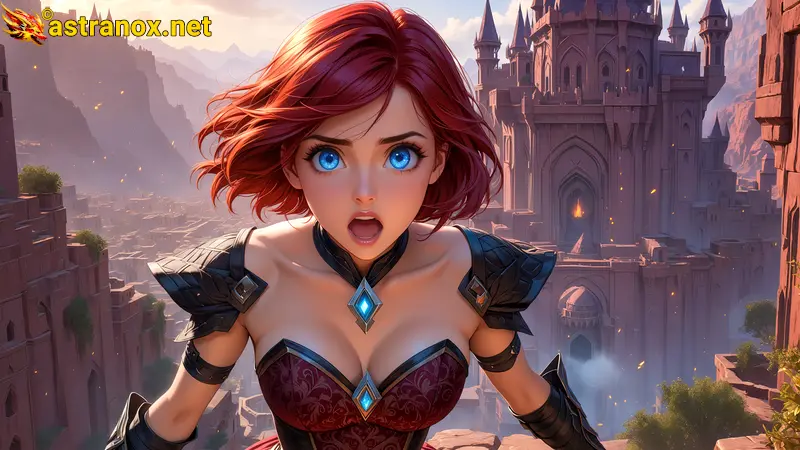 Amazing Young Female  at  - Download Free 4K Wallpaper Fantasy wallpaper with  Eyes and  Hair.
