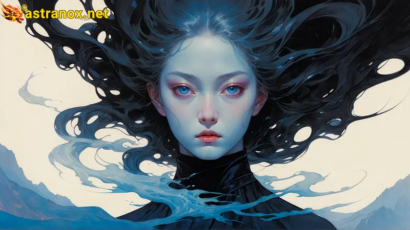 Amazing Young Female  at  - Download Free 4K Wallpaper Fantasy wallpaper with  Eyes and  Hair.