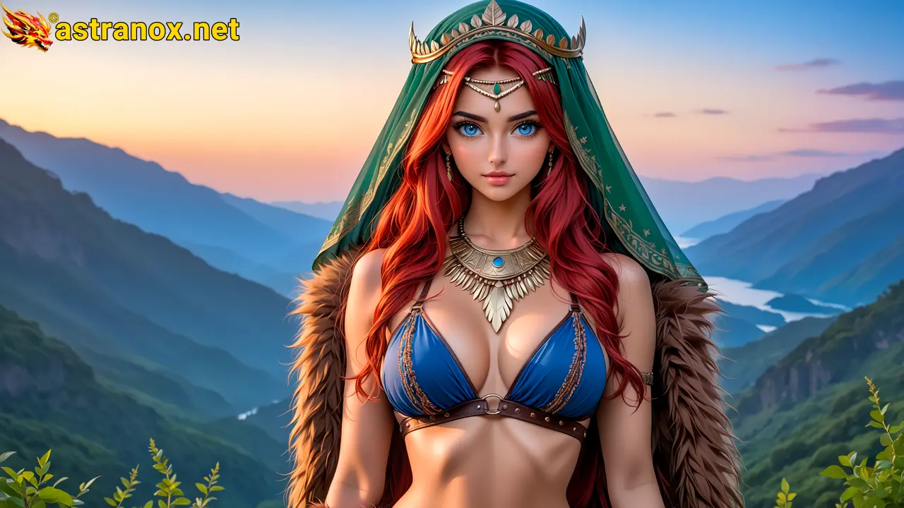 Amazing Young Female at - Download Free 4K Wallpaper Fantasy wallpaper with Eyes and Hair.