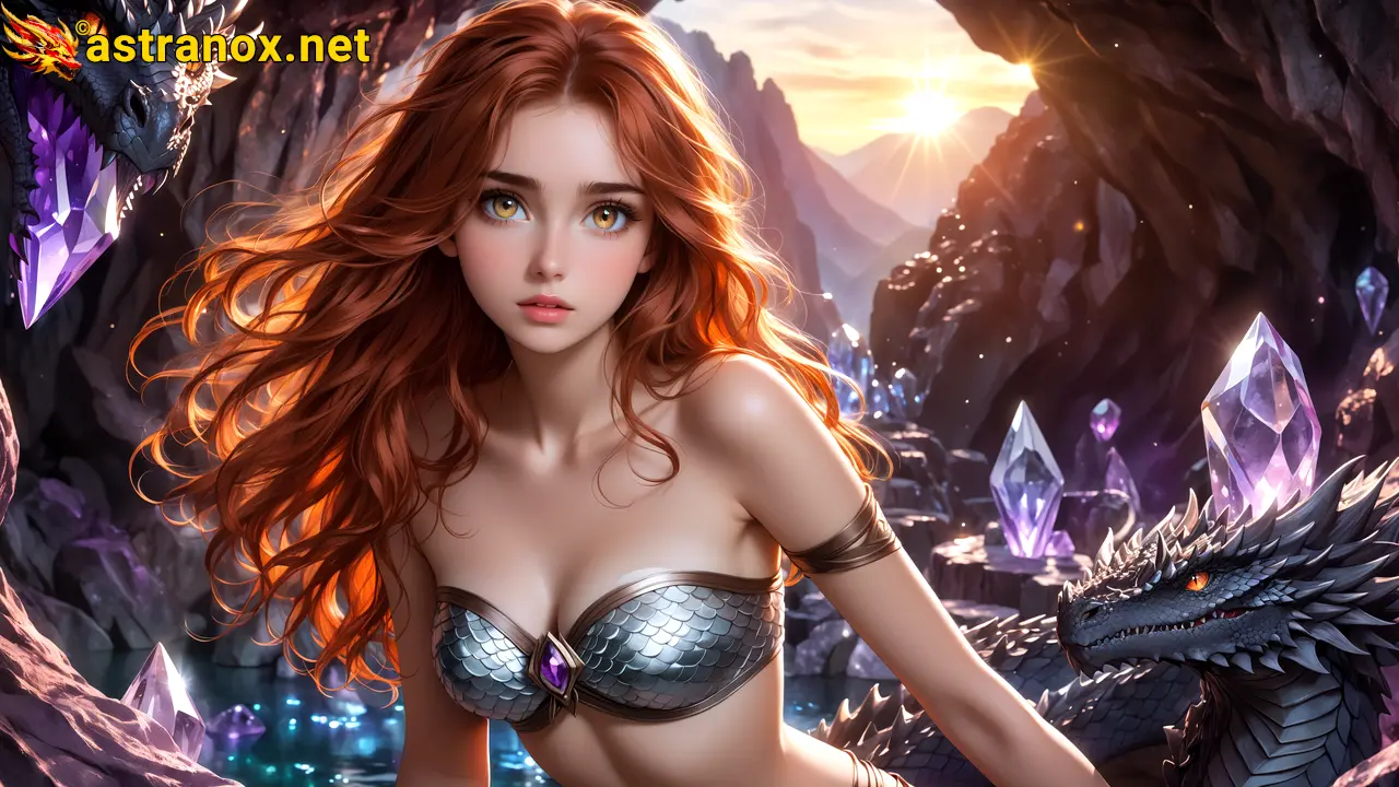 Amazing Young Female at - Download Free 4K Wallpaper Fantasy wallpaper with Eyes and Hair.