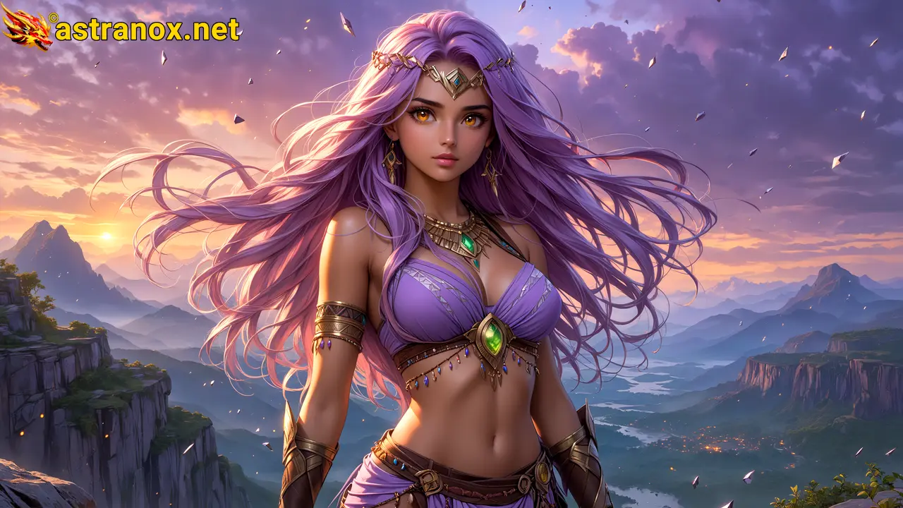 Amazing Young Female at - Download Free 4K Wallpaper Fantasy wallpaper with Eyes and Hair.