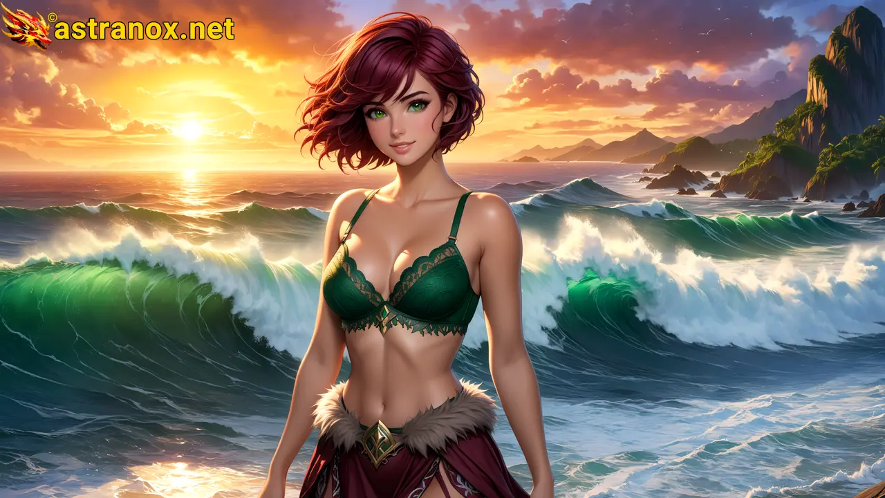 Amazing Young Female at - Download Free 4K Wallpaper Fantasy wallpaper with Eyes and Hair.