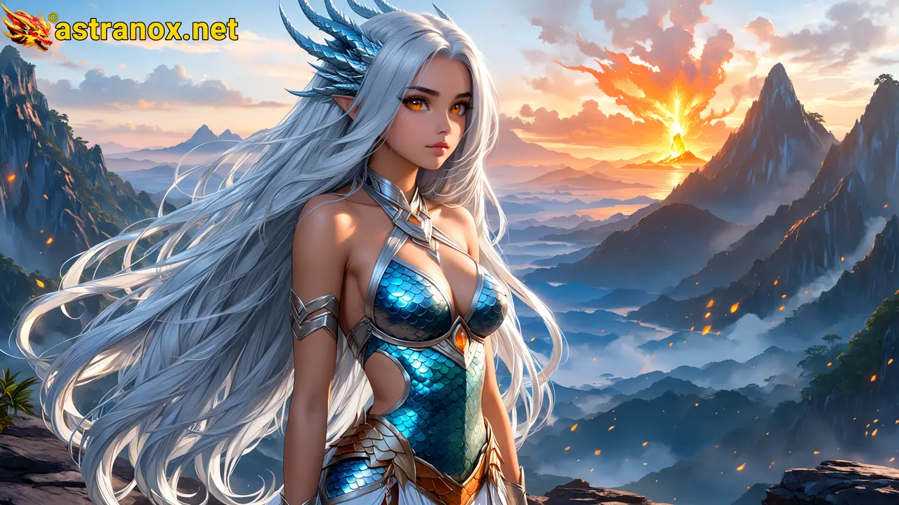 Amazing Young Female at - Download Free 4K Wallpaper Fantasy wallpaper with Eyes and Hair.