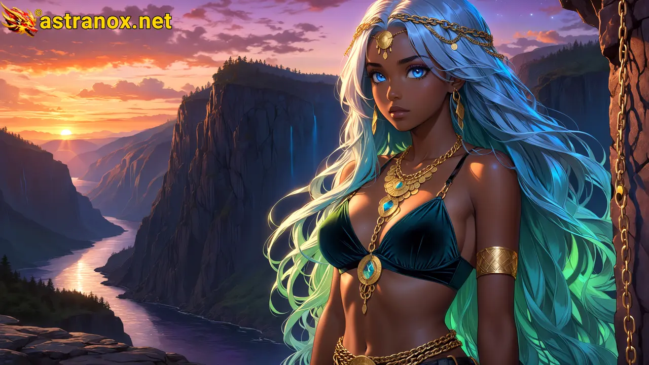 Amazing Young Female at - Download Free 4K Wallpaper Fantasy wallpaper with Eyes and Hair.