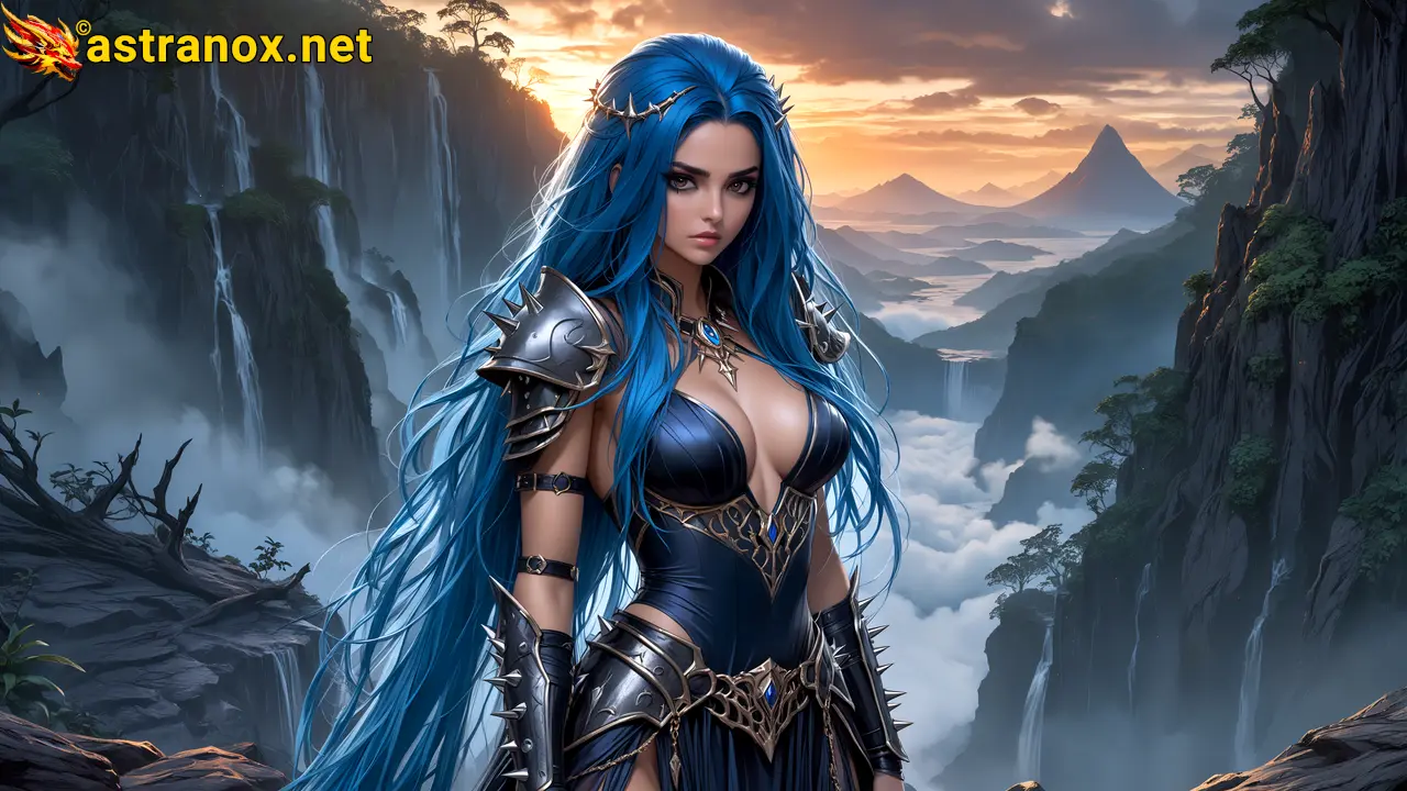 Amazing Young Female at - Download Free 4K Wallpaper Fantasy wallpaper with Eyes and Hair.