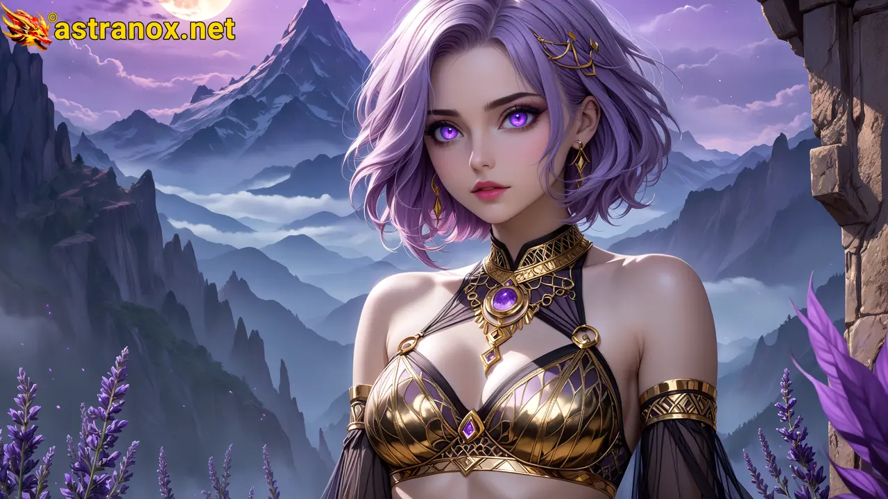 Amazing Young Female at - Download Free 4K Wallpaper Fantasy wallpaper with Eyes and Hair.