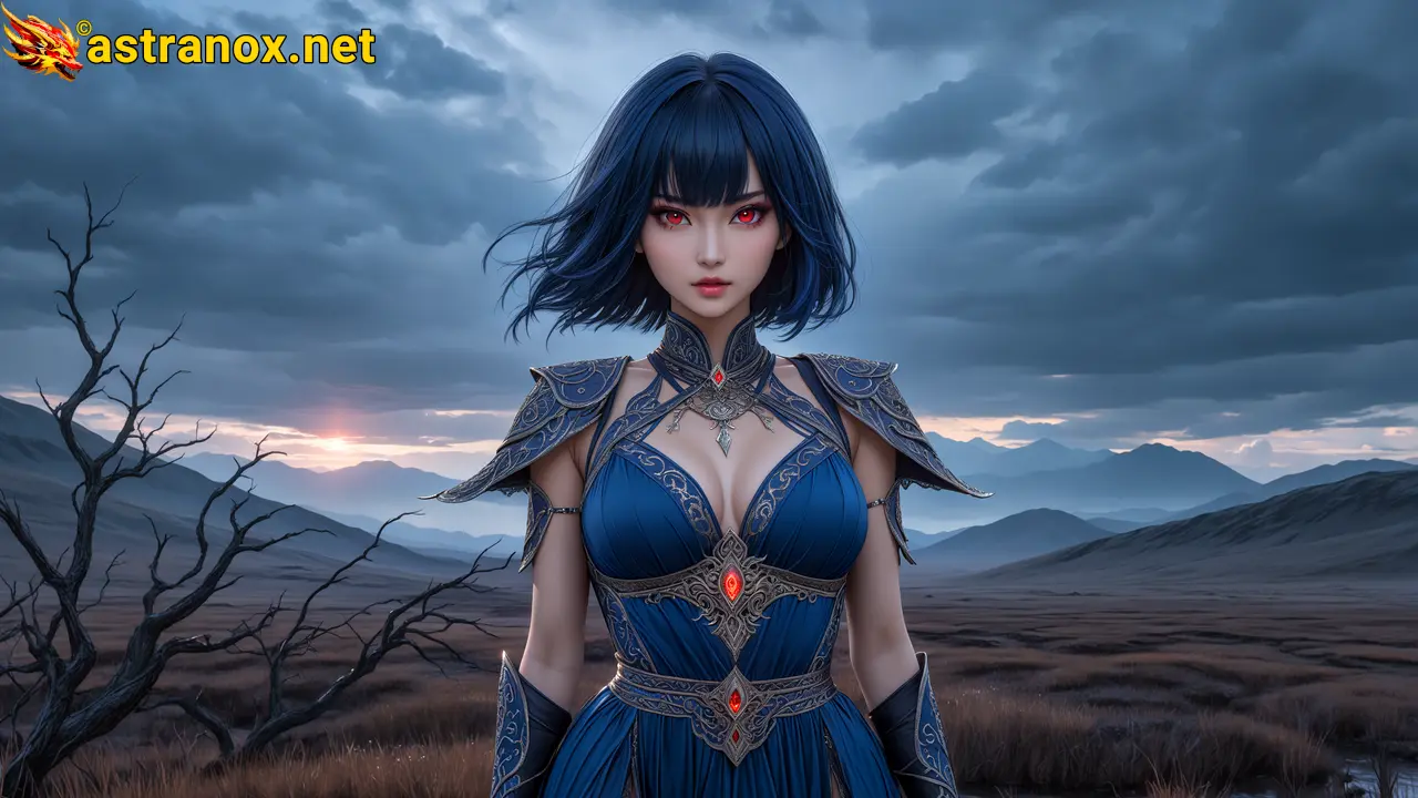 Amazing Young Female at - Download Free 4K Wallpaper Fantasy wallpaper with Eyes and Hair.