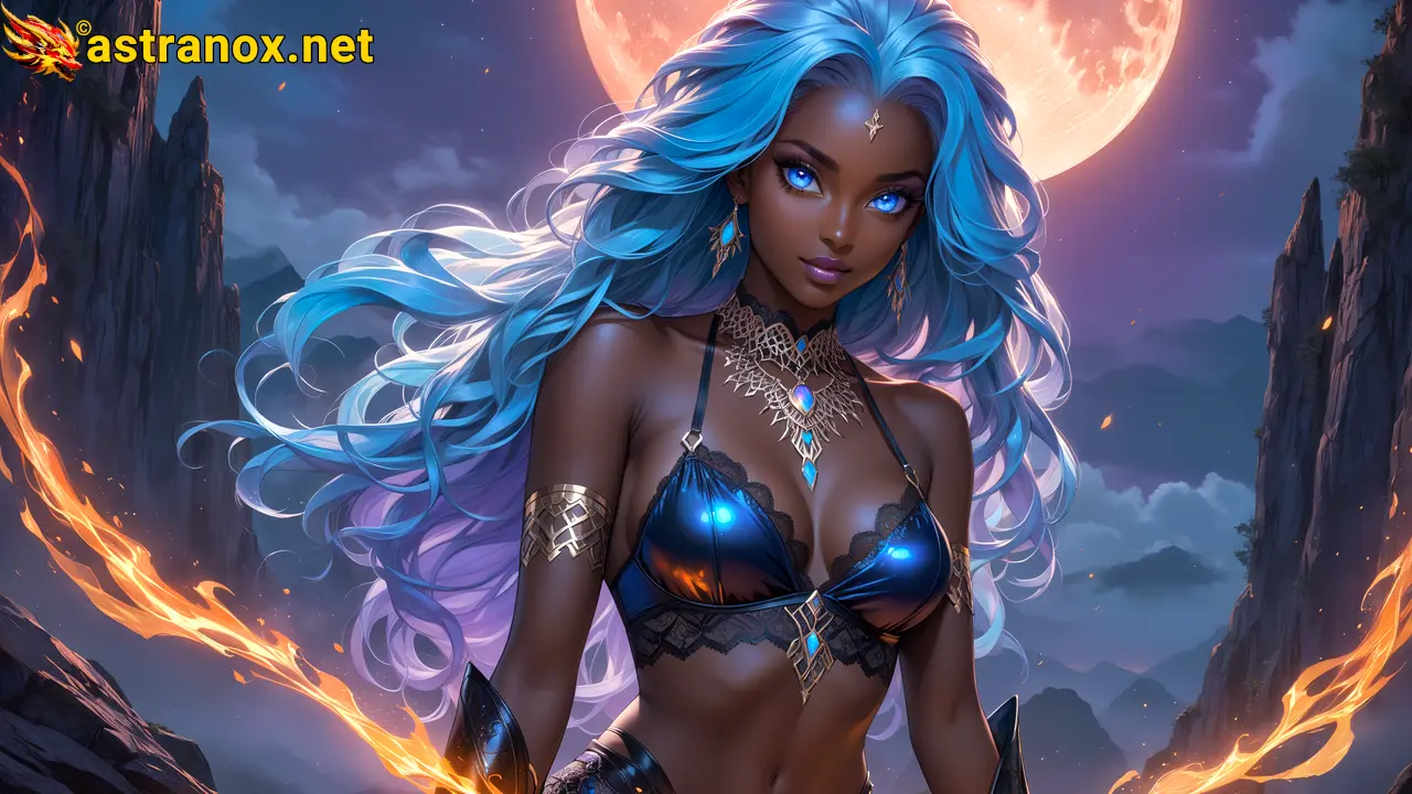 Amazing Young Female at - Download Free 4K Wallpaper Fantasy wallpaper with Eyes and Hair.